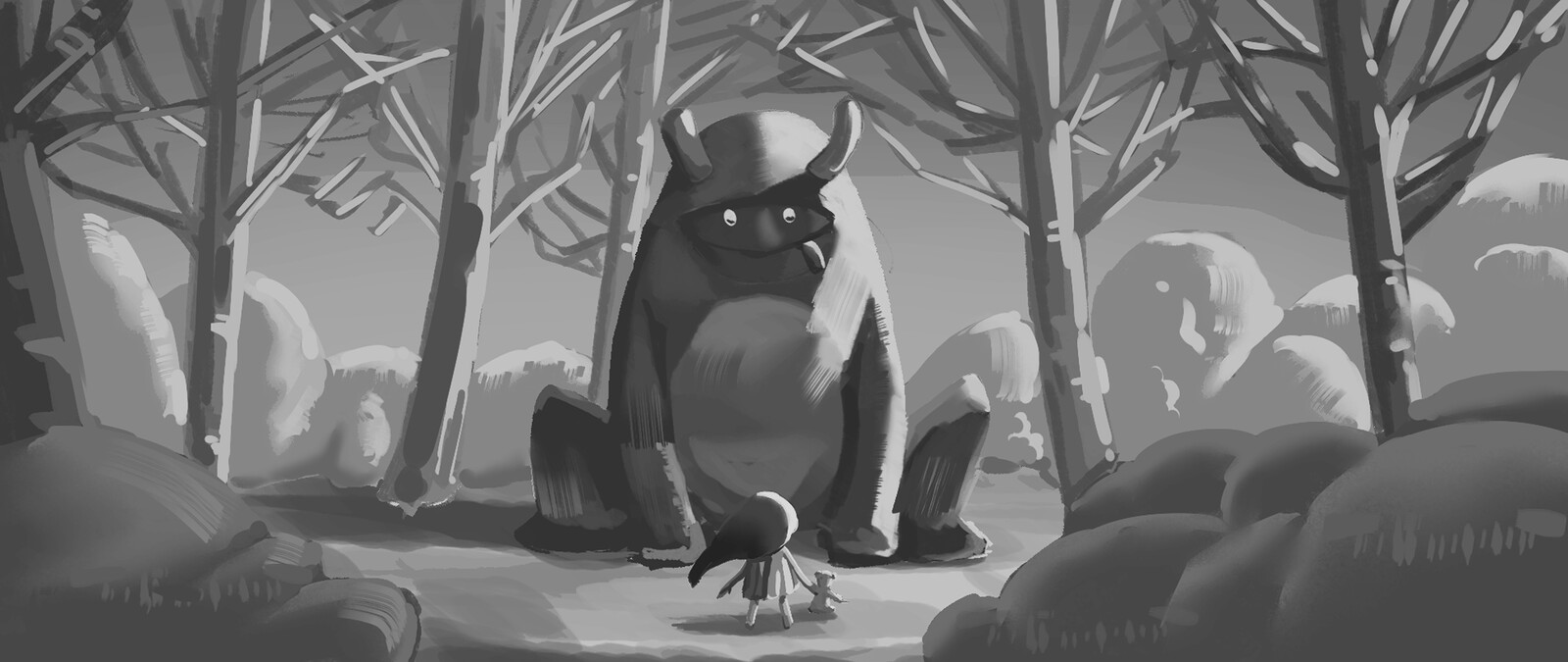 Values sketch and study