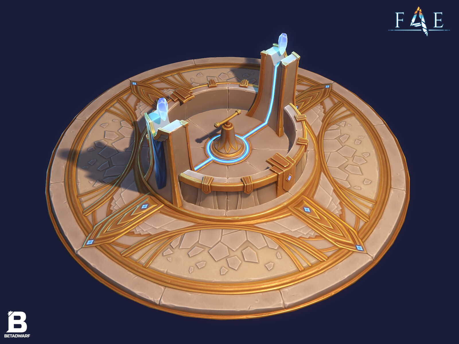 This asset was cut/reworked for the current iteration of the game, but here is an older version I made a while back. The direction for it was that it was supposed to function both like a turret and a base the player needs to defend on missions.