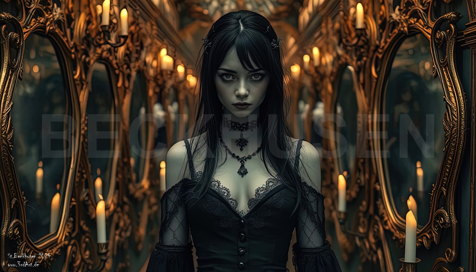 Haunted Woman artworks are on request available for sale. More sets will follow. 