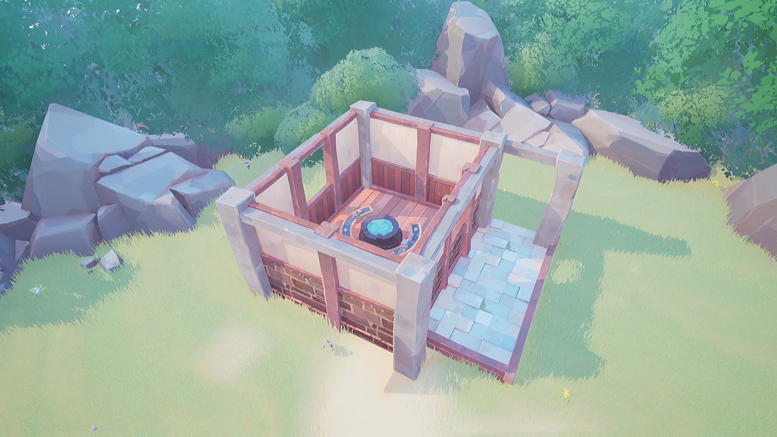 Unreal Engine 5 Visual Development. Responsible for lighting, environment shaders, scene composition, materials, and grass/wall/panelling/tree/rock props.