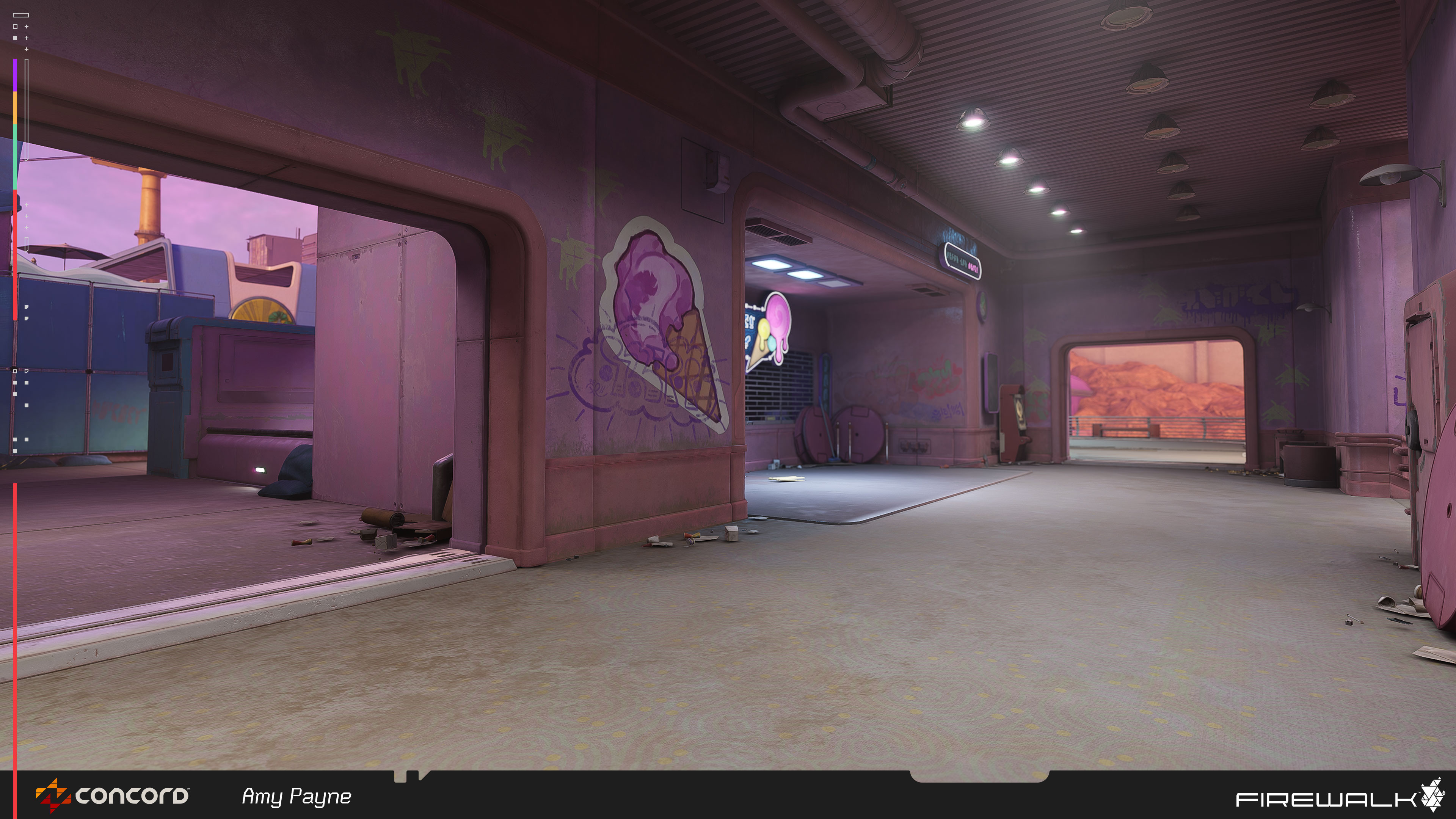 Created the carpet material, and helped with overall material balancing and grime decal placement.