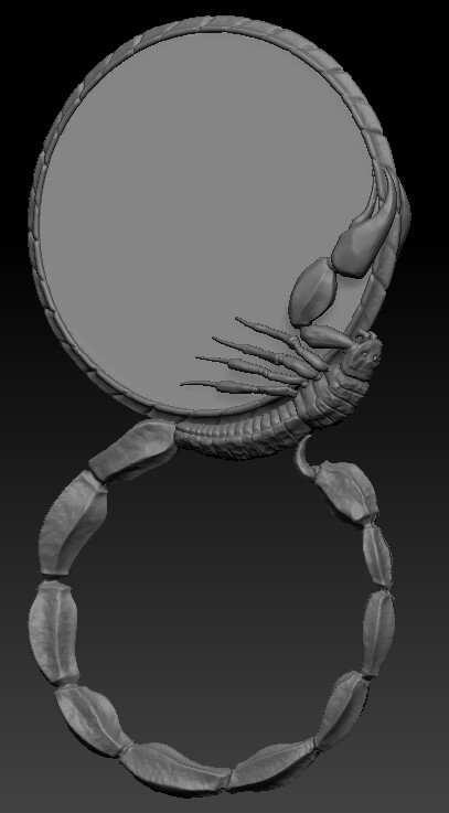 One of the final passes on the sculpt