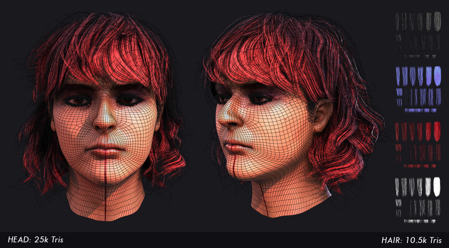 Hair Card Textures