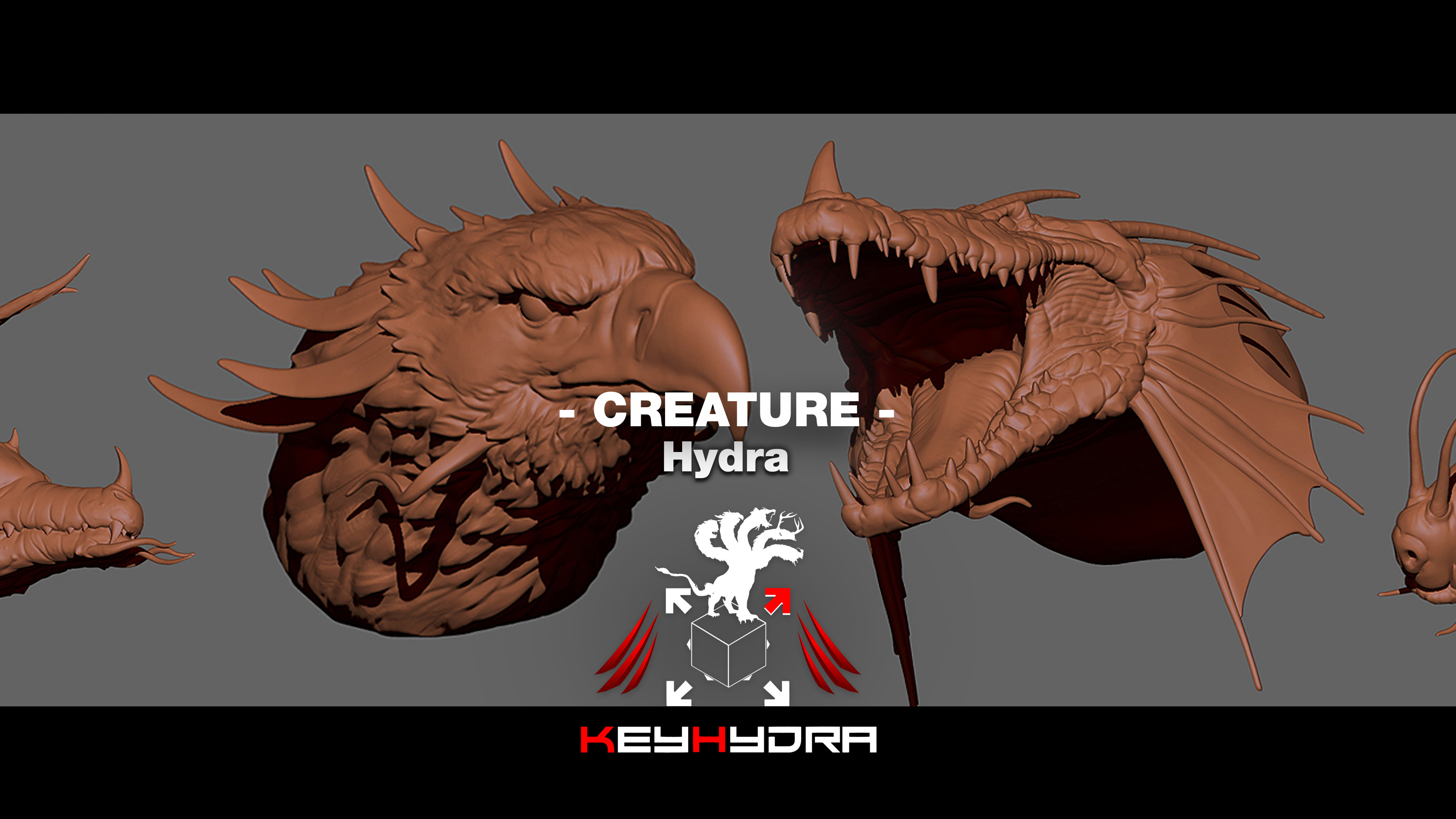 Back in 2015, i've Been working with Regis Capostosto on the sculpting of the KeyHydra Creature for my 3DSMax plugin brand "KeyHydra". 