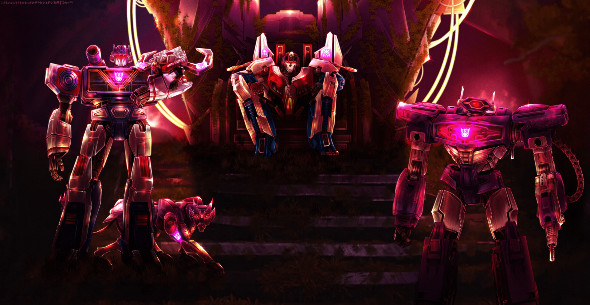 ArtStation - The Decepticon Trinity-Transformers: One, image size:1920x992