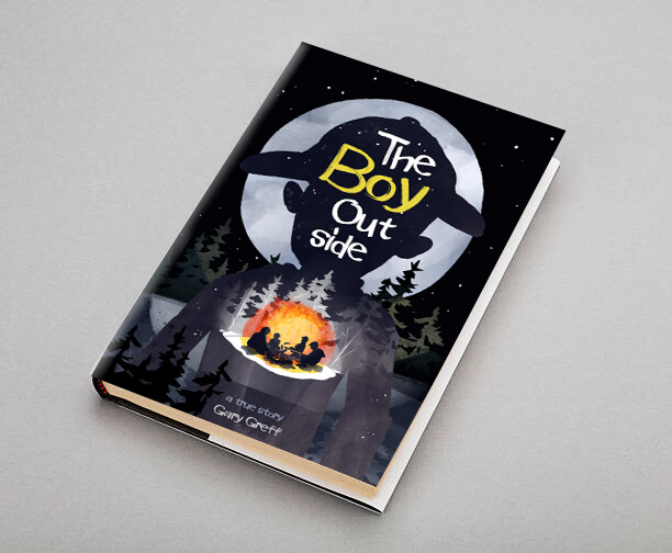 Book Cover design 
"The Boy Outside" 
written by Gary Greff