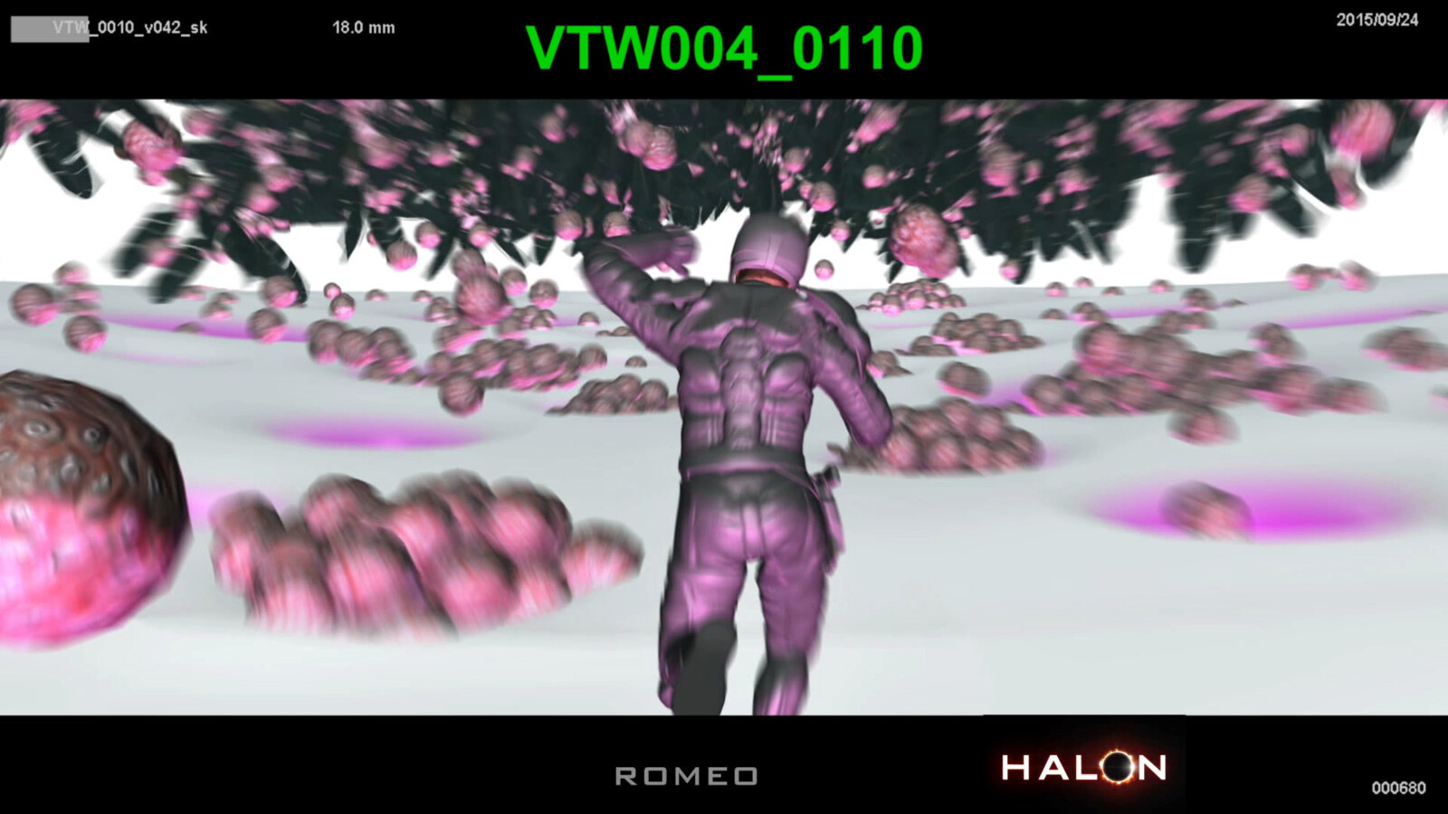 Previz environment provided to Weta.