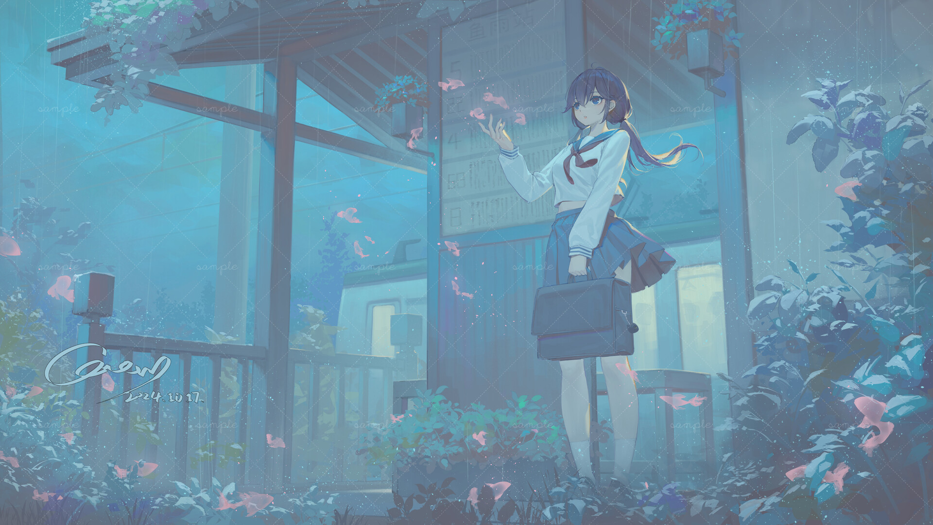 ArtStation - 鱼与雨与雨雨, image size:1920x1080