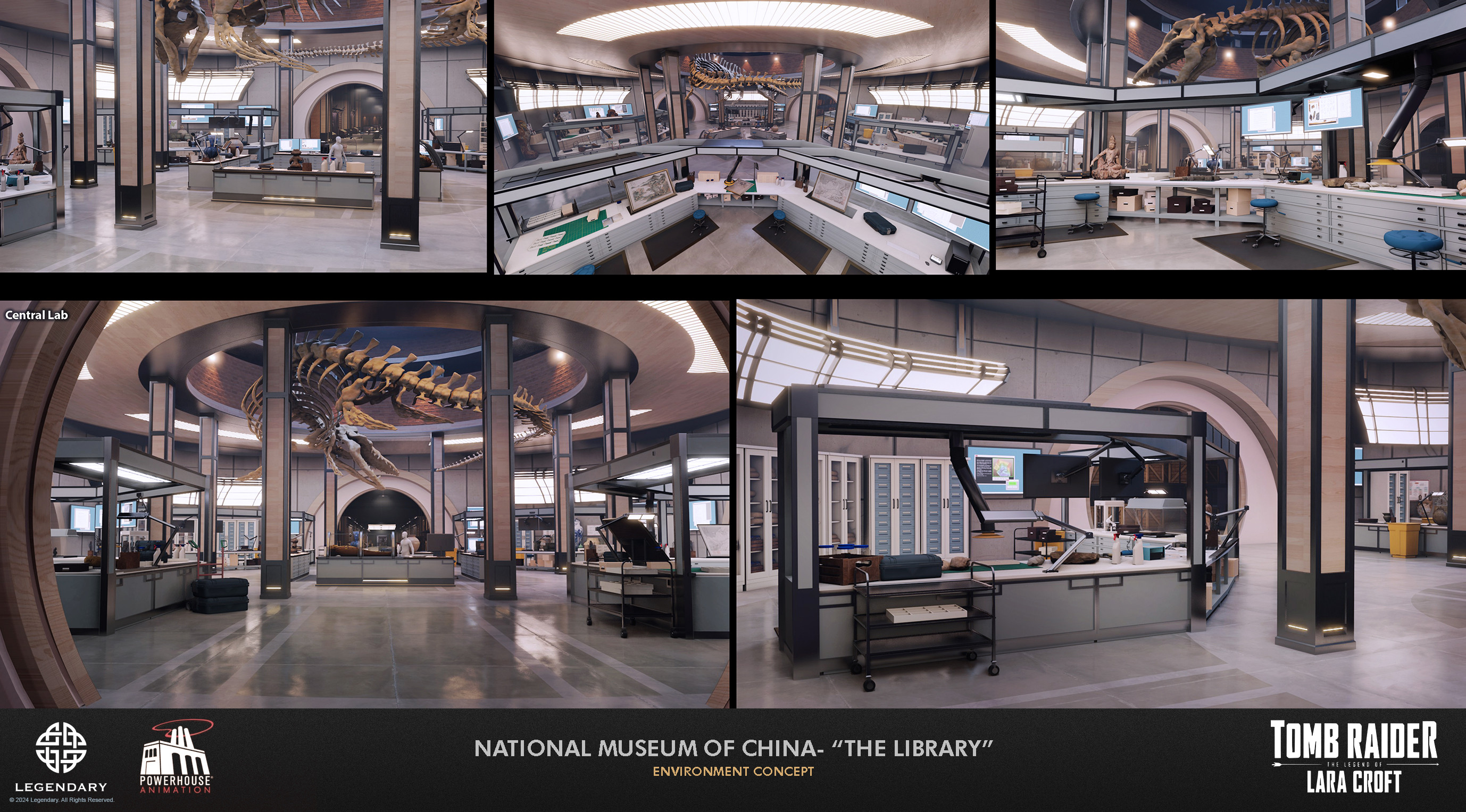 Central lab area.