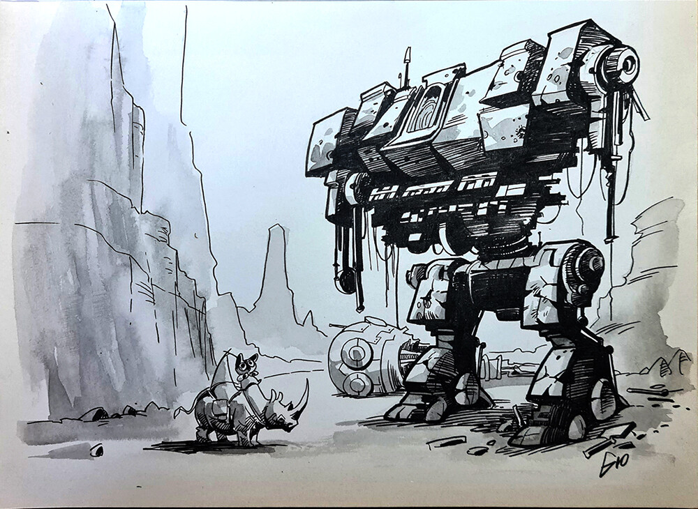 ArtStation - Inktober 2024 day 23: Rusty!