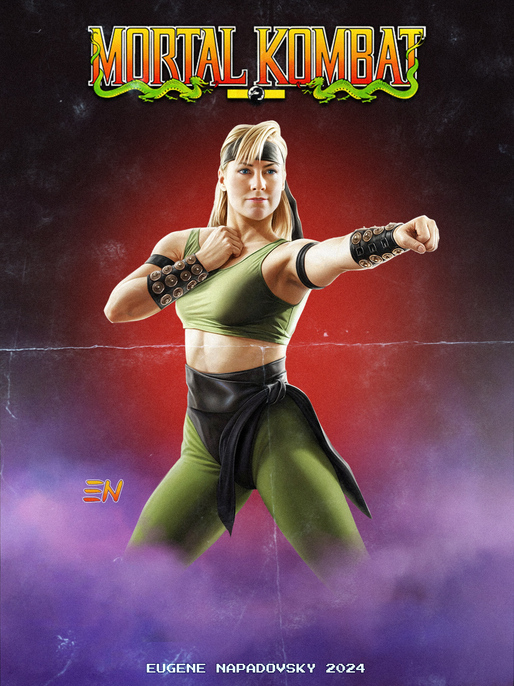 ArtStation - Sonya Blade (MK 1992 poster)