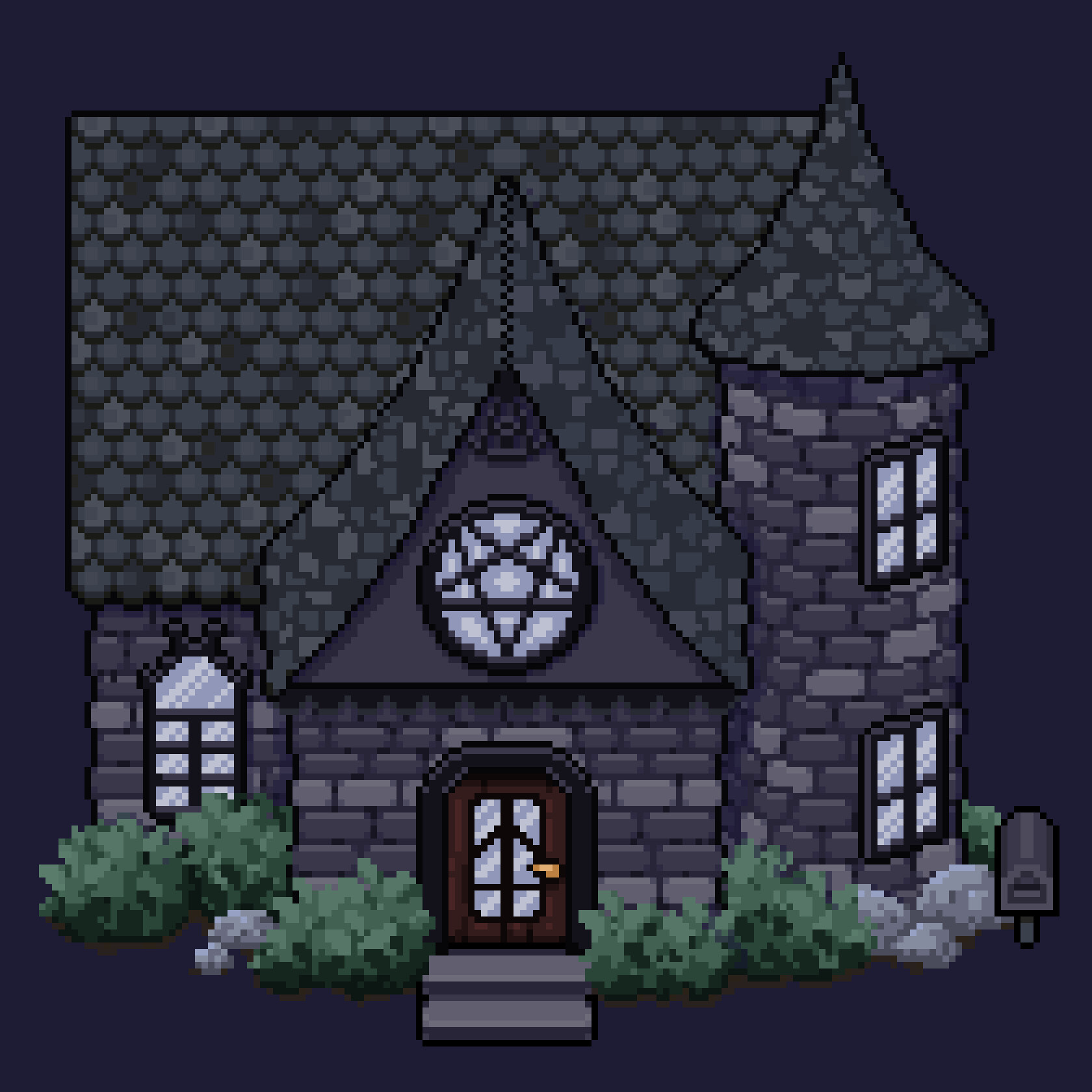 ArtStation Witchy Pixel Art House