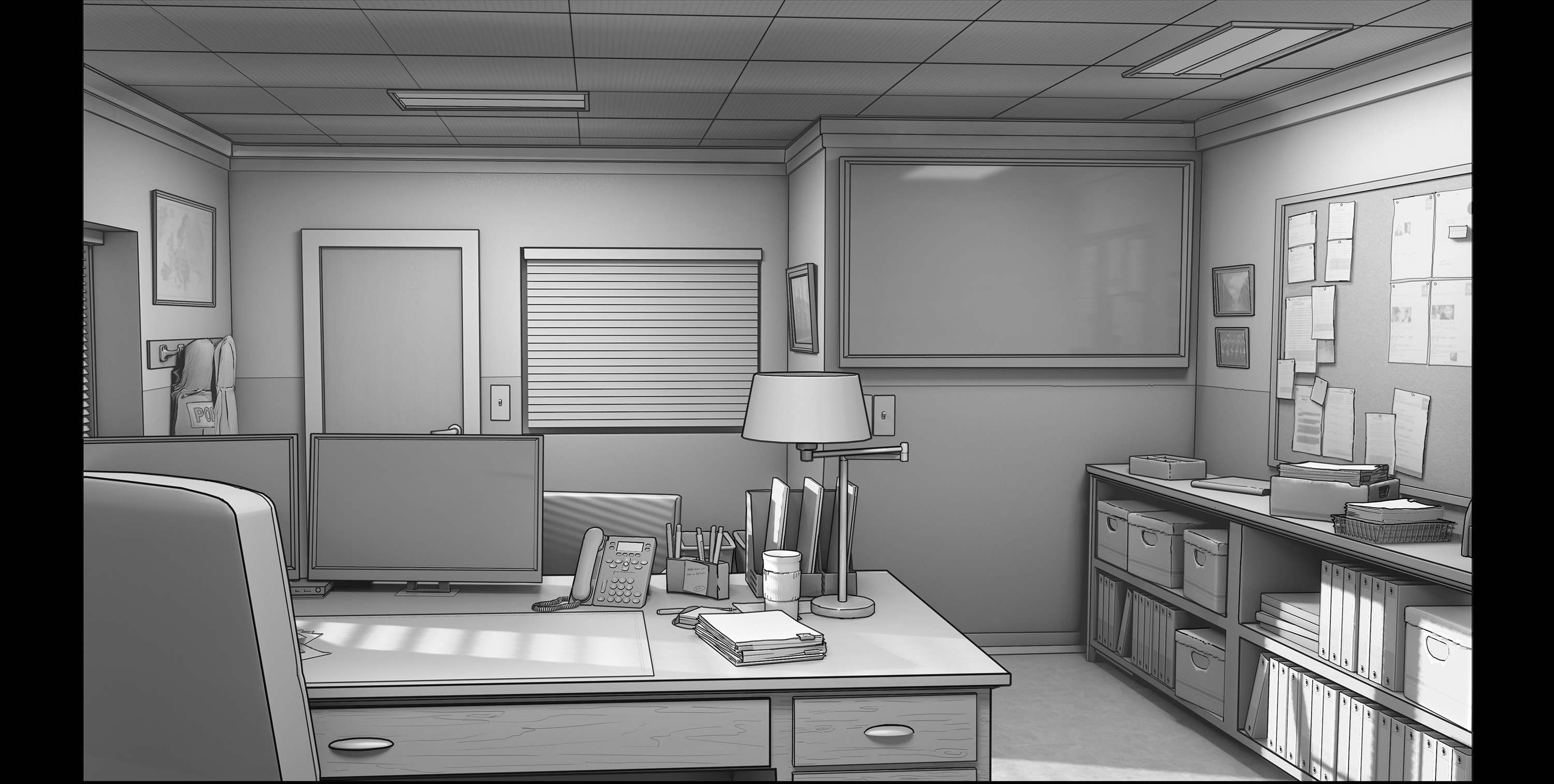 Layout I did. I ended up painting this BG after all, so it turned out the layout wasn't even necessary.
