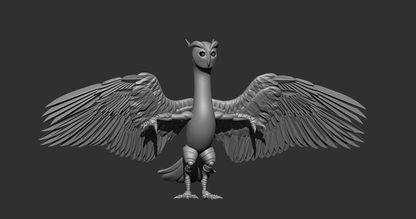 Owl Beast Creature Sculpt