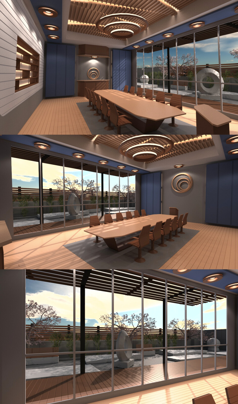 Conference Room 3D Sketch Render