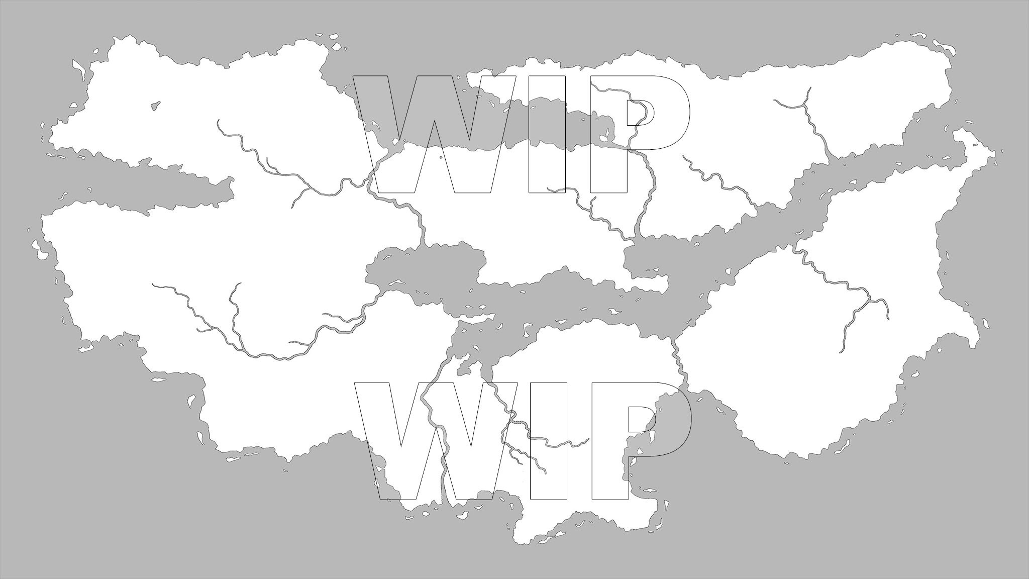 drawing out the landmass and rivers based on the client's own draft