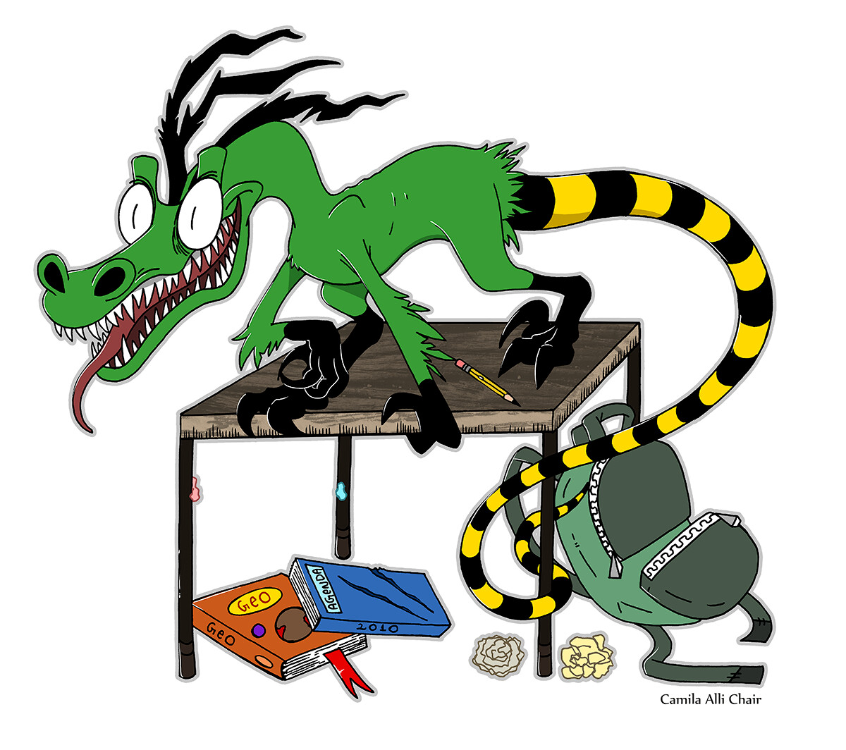 Reference artwork illustrated by Camila Alli