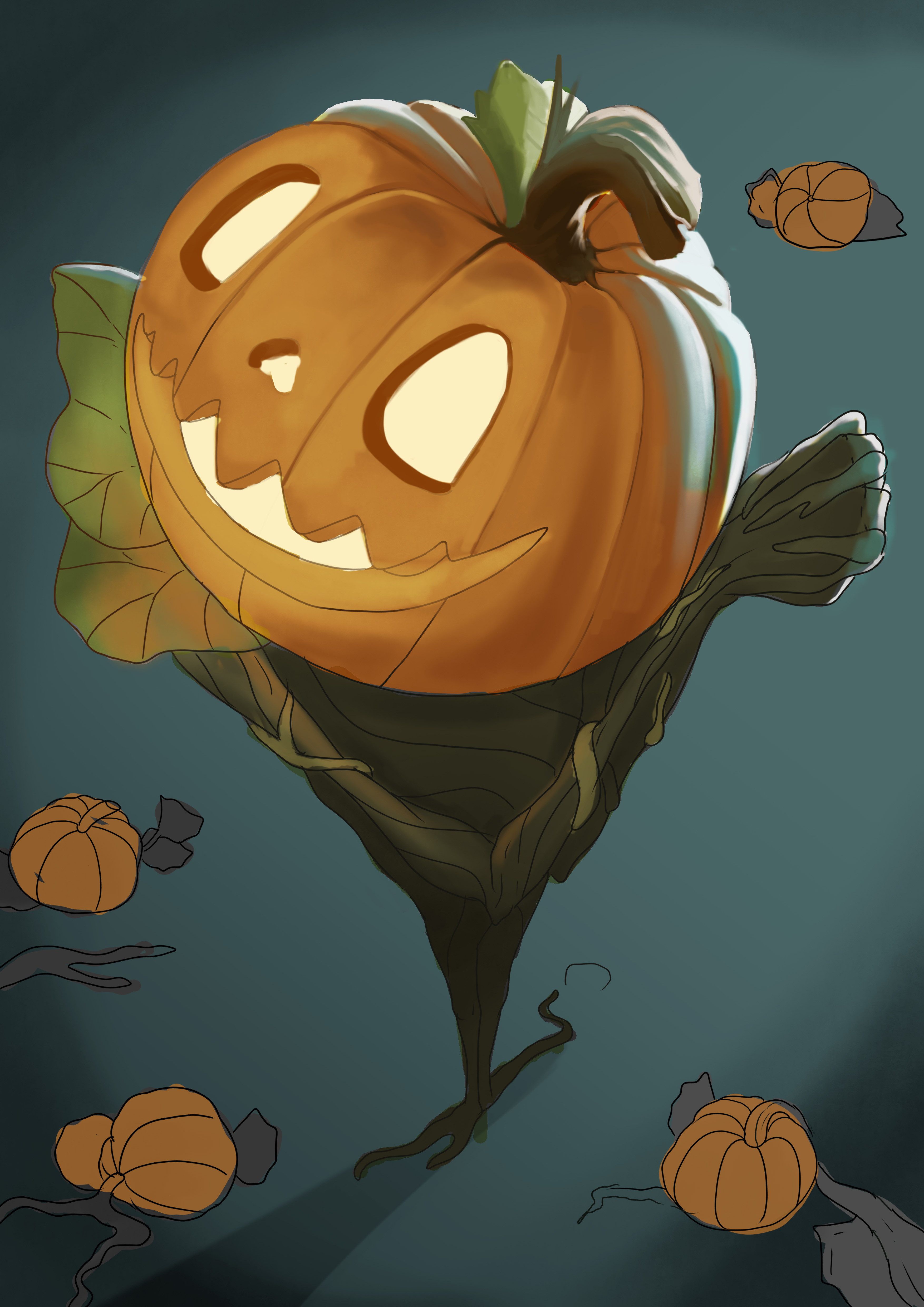 In progress, color and composition adjustment