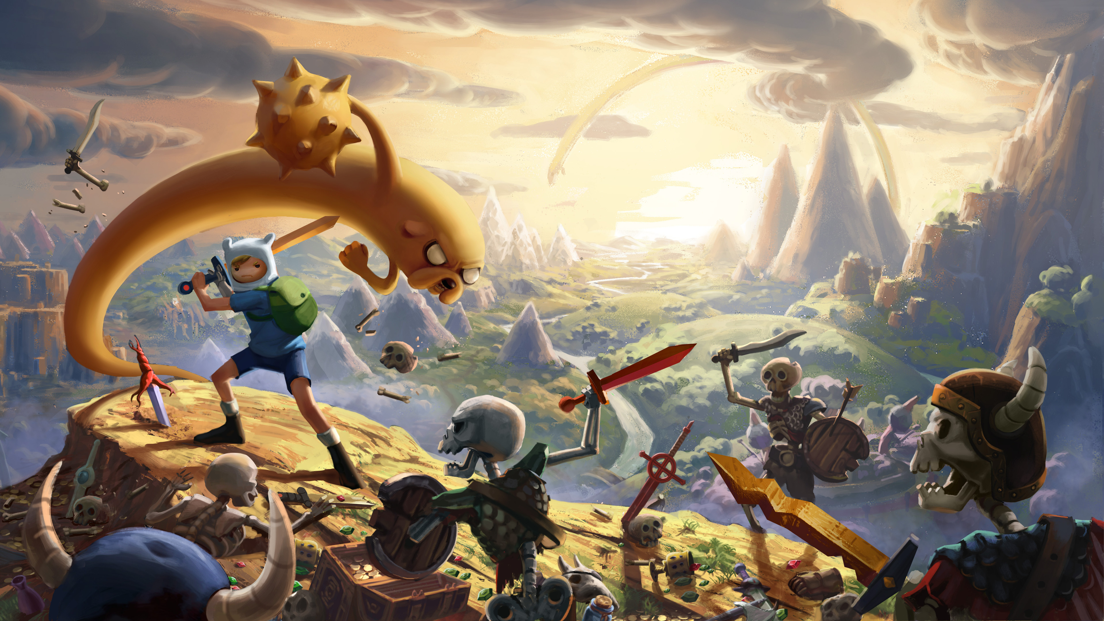 Key Art illustration, work done collaboratively with the entire Concept Art team. Special thanks to Facundo Rios on the Background painting and composition.