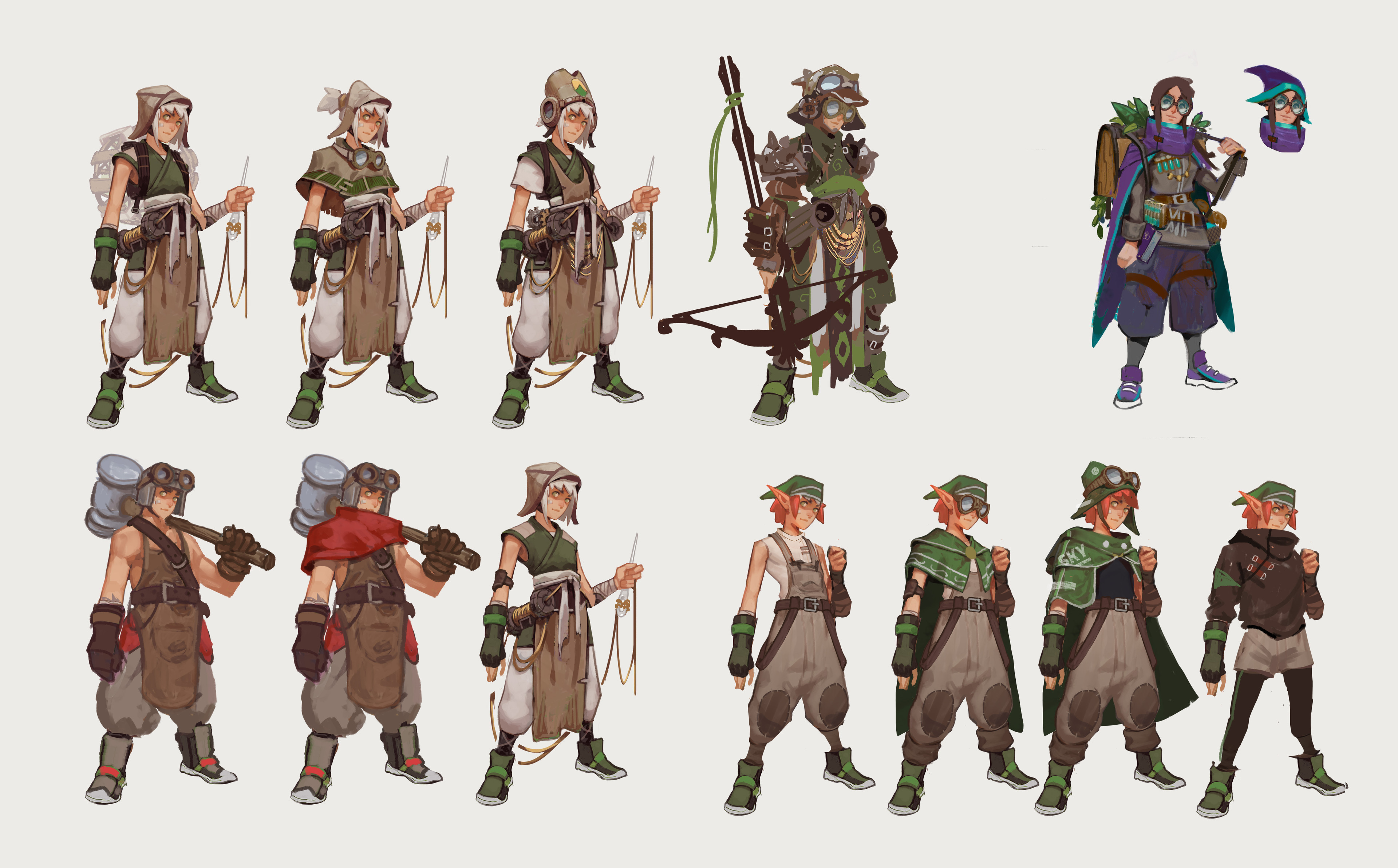 Established the Art style and proportions of the characters