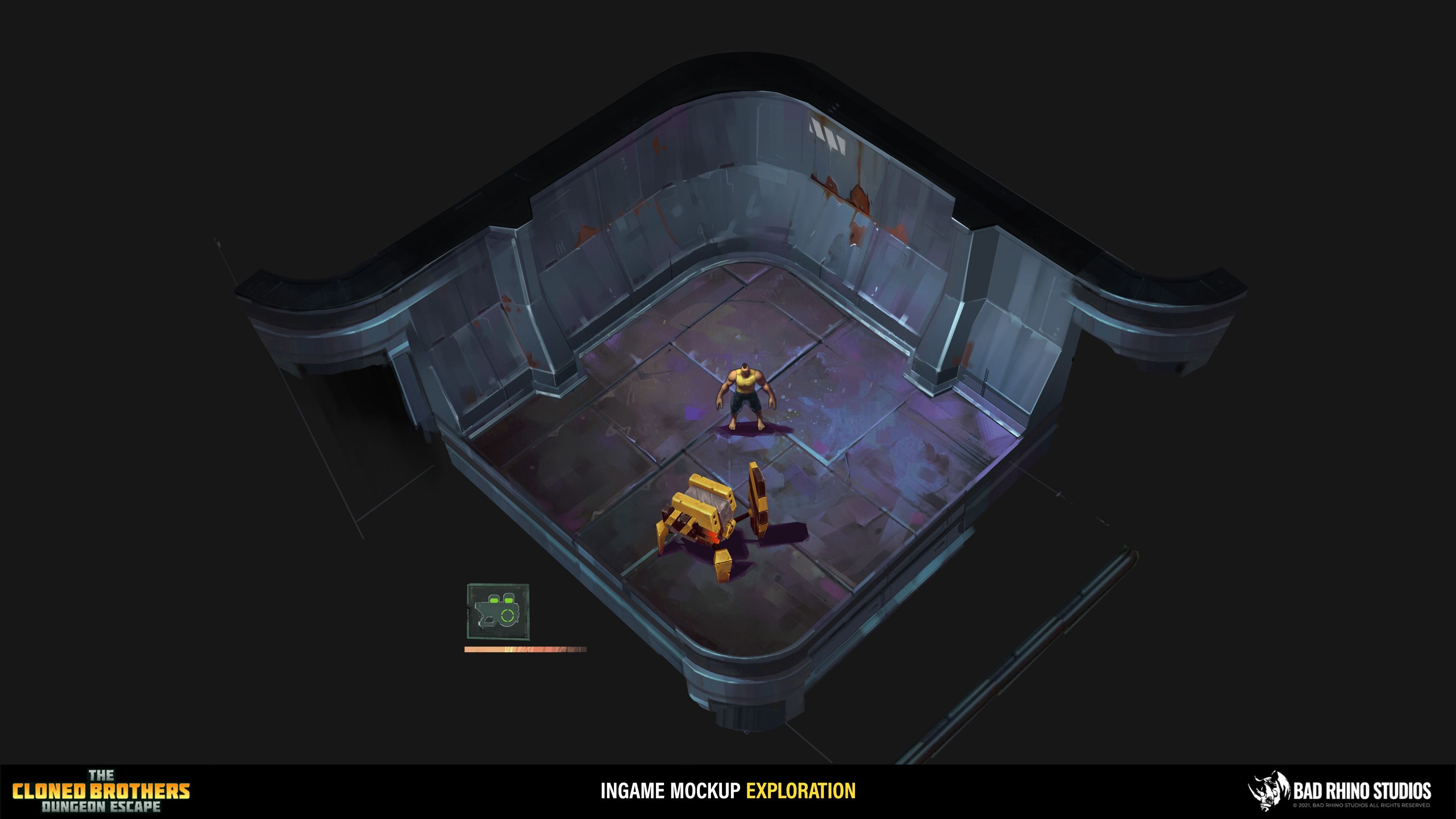Fisrt sketch of the "Preaty Corner" to establish the In-Game Art style.
