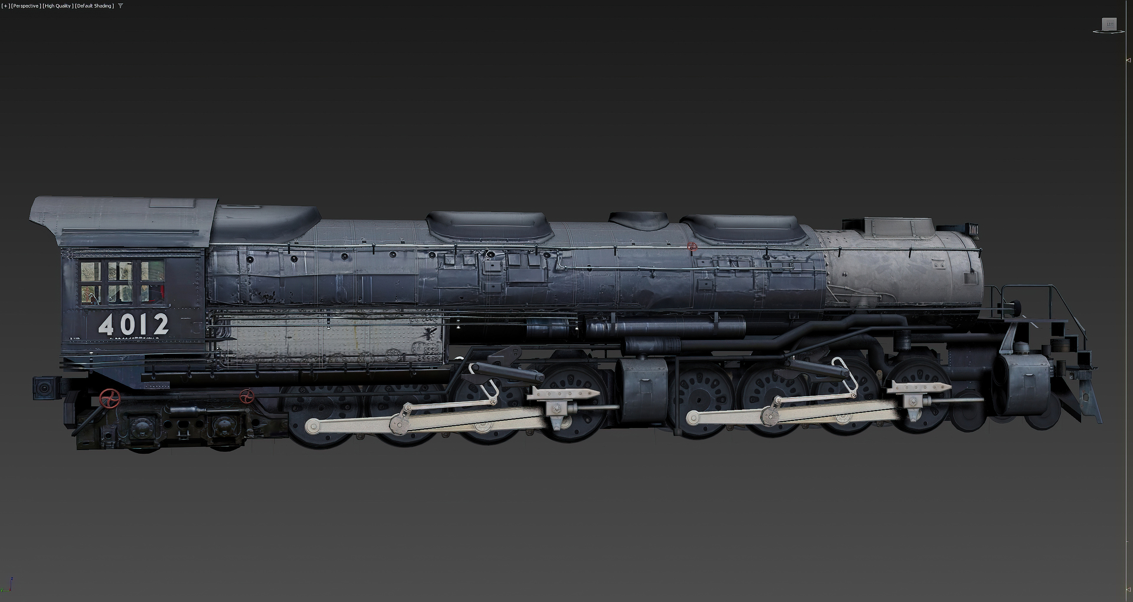 3DSMax Viewport - Baked High to Low - Unshaded
