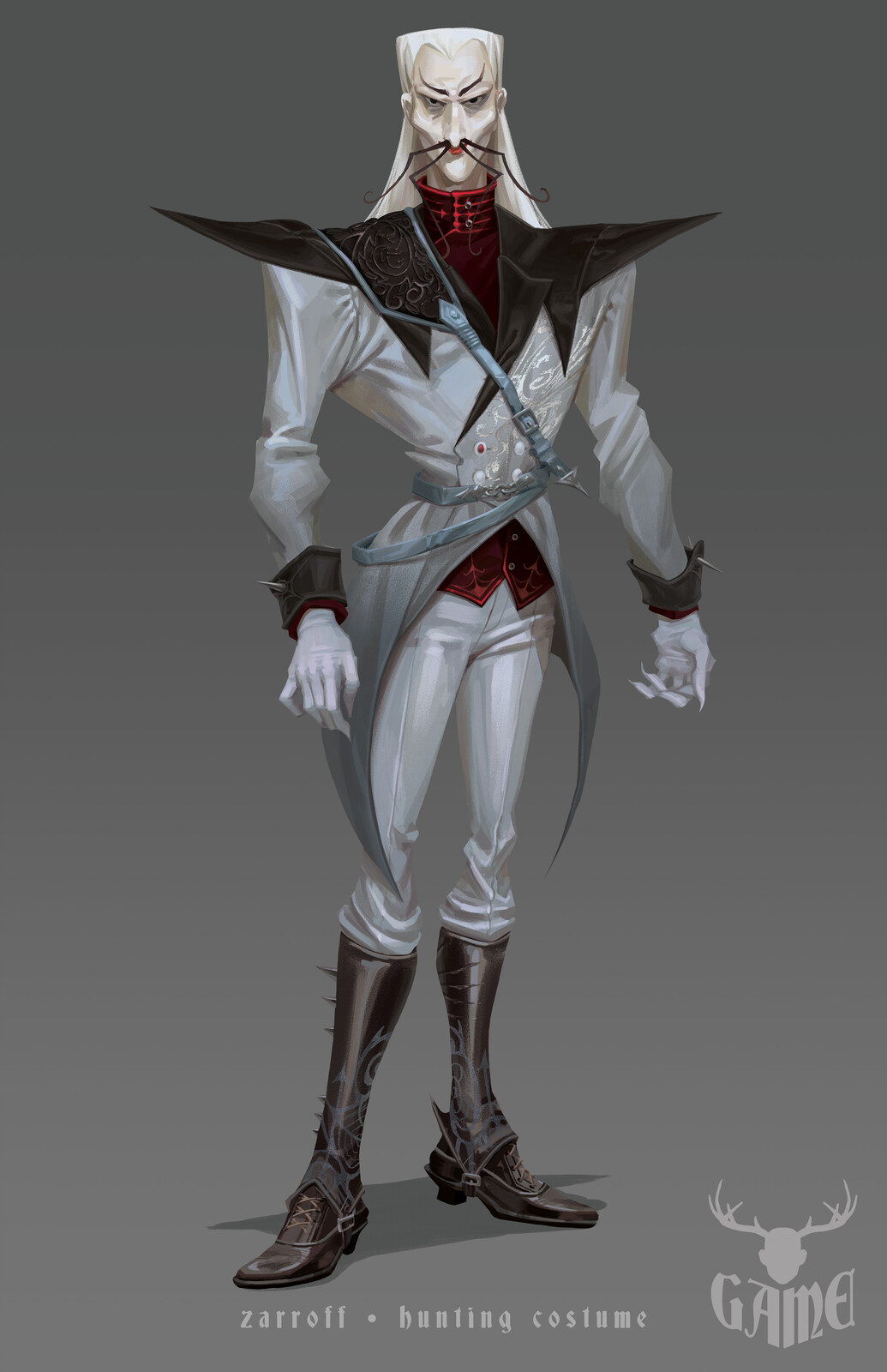 Zarroff Hunting costume design for GAME