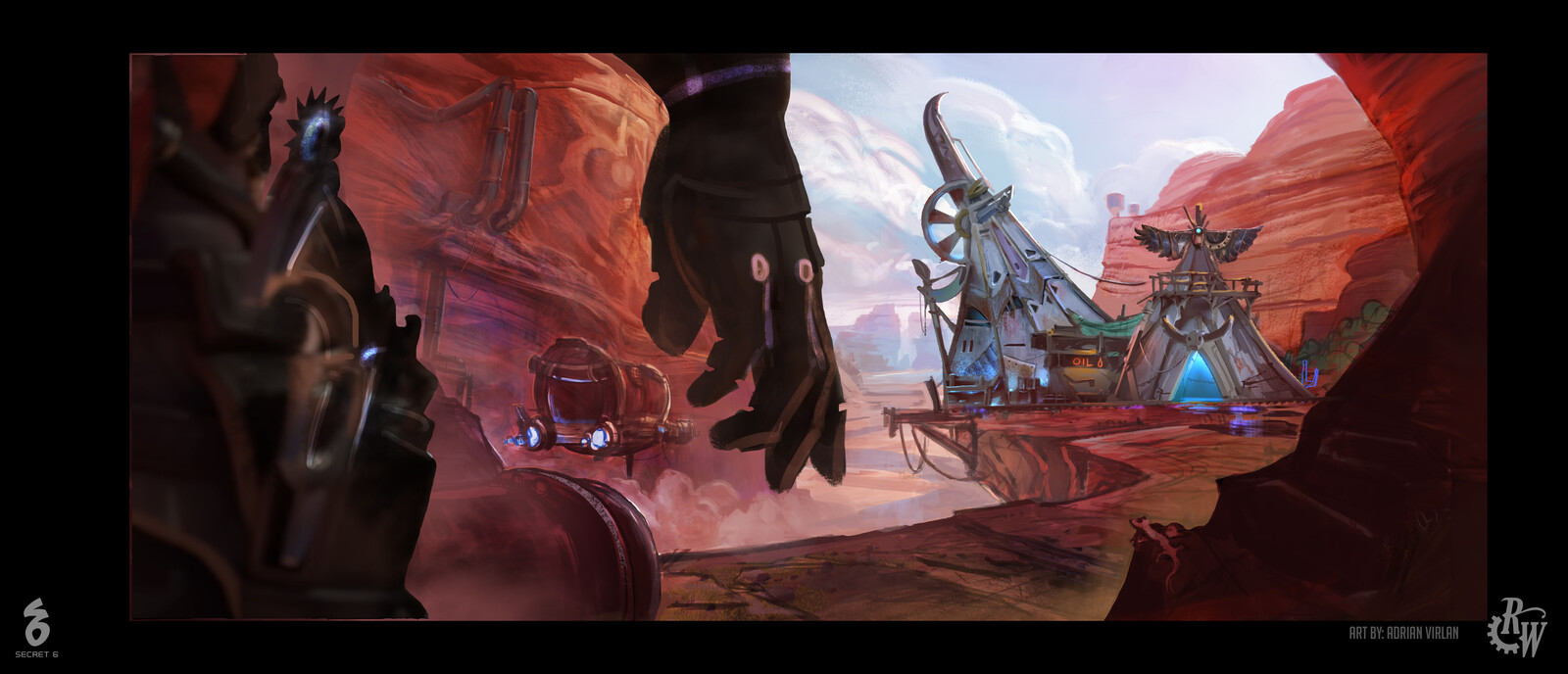 Possible keyframe sketch introducing a character