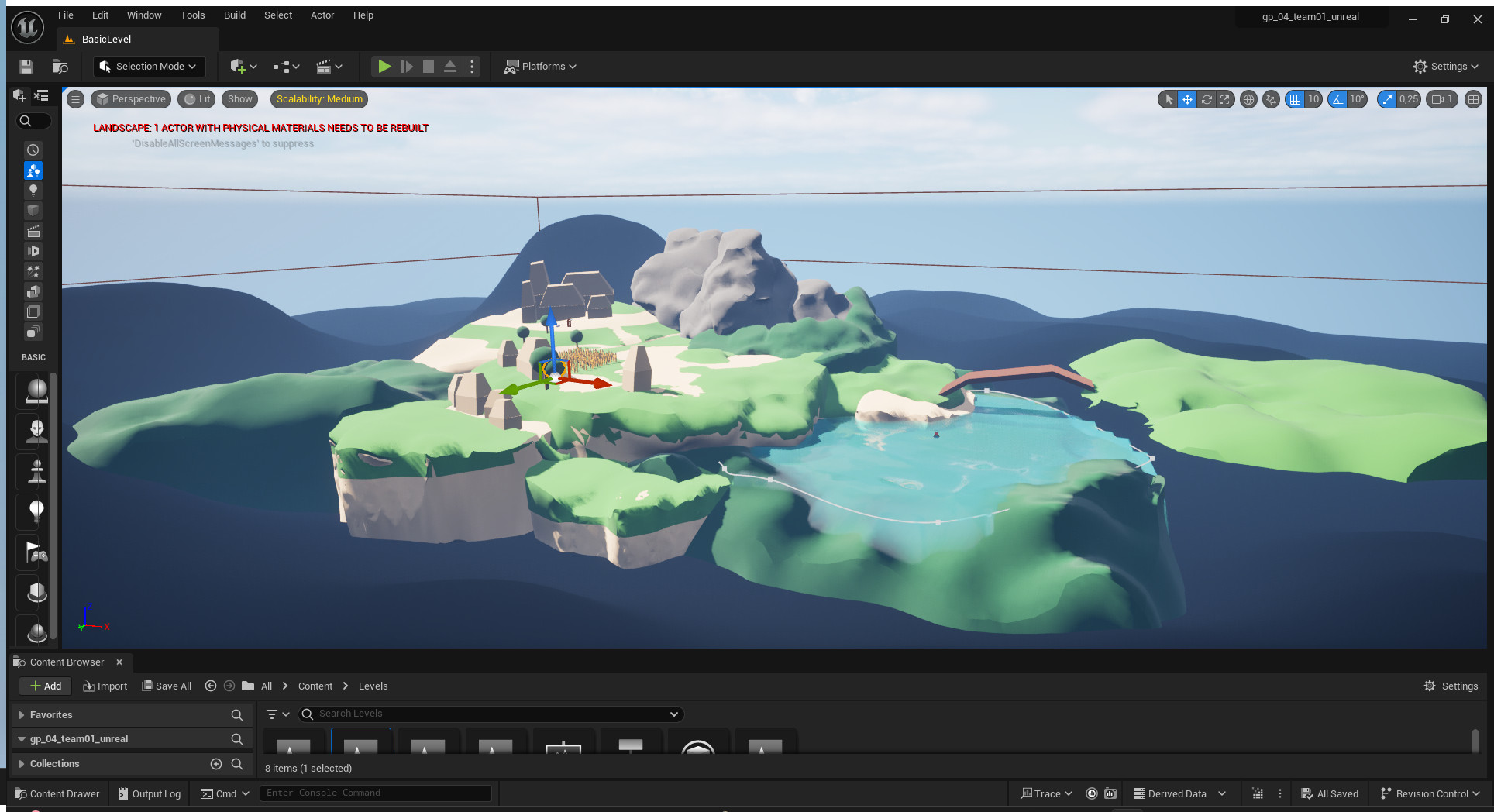 Level Prototype 02 in Unreal Engine