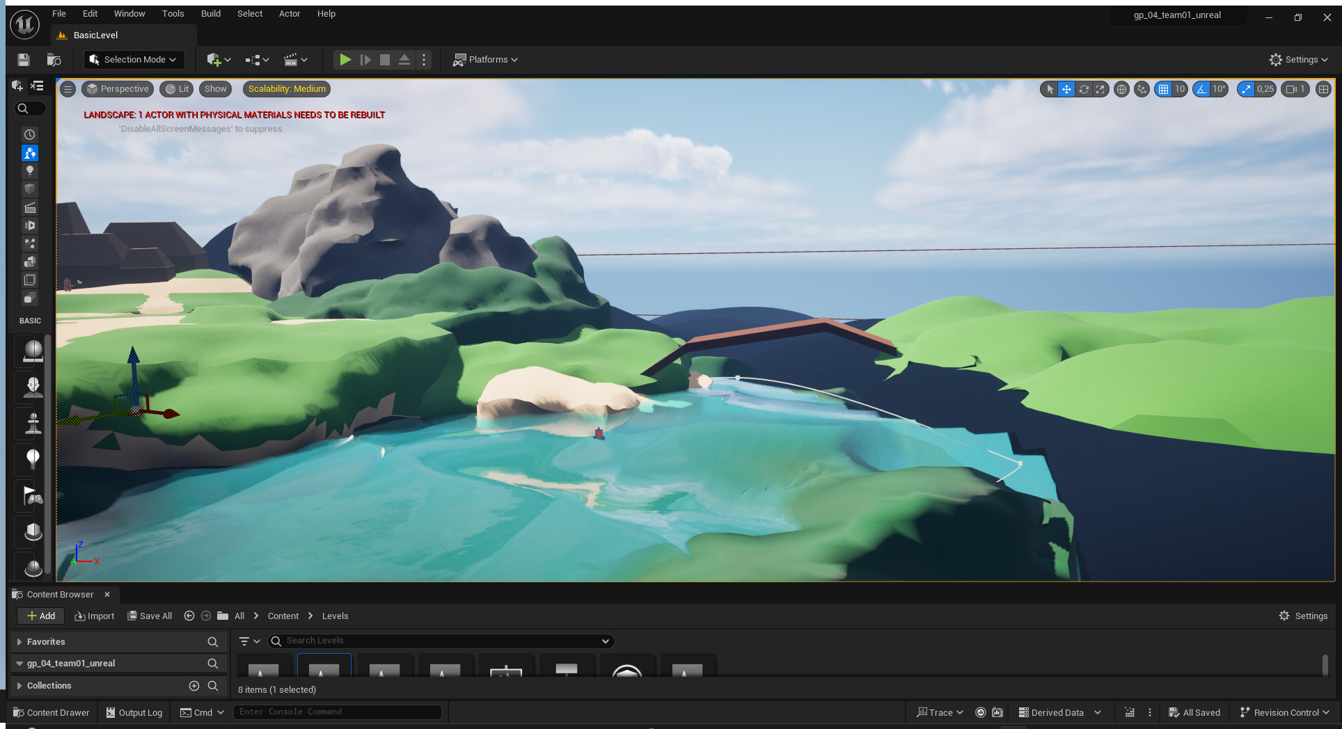 Level Prototype 02 in Unreal Engine
