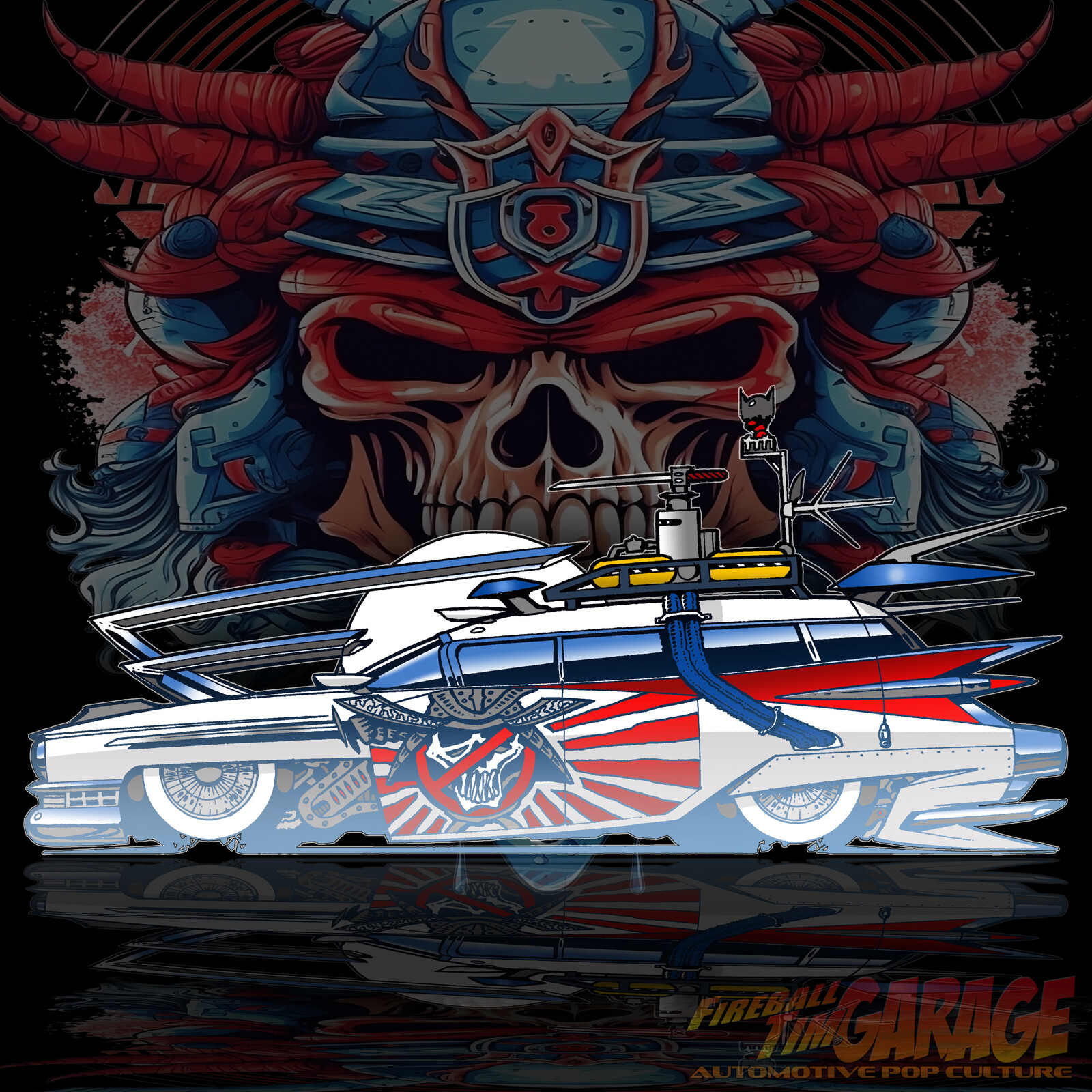 Bosozoku ECTO 1 Art by Fireball Tim Garage