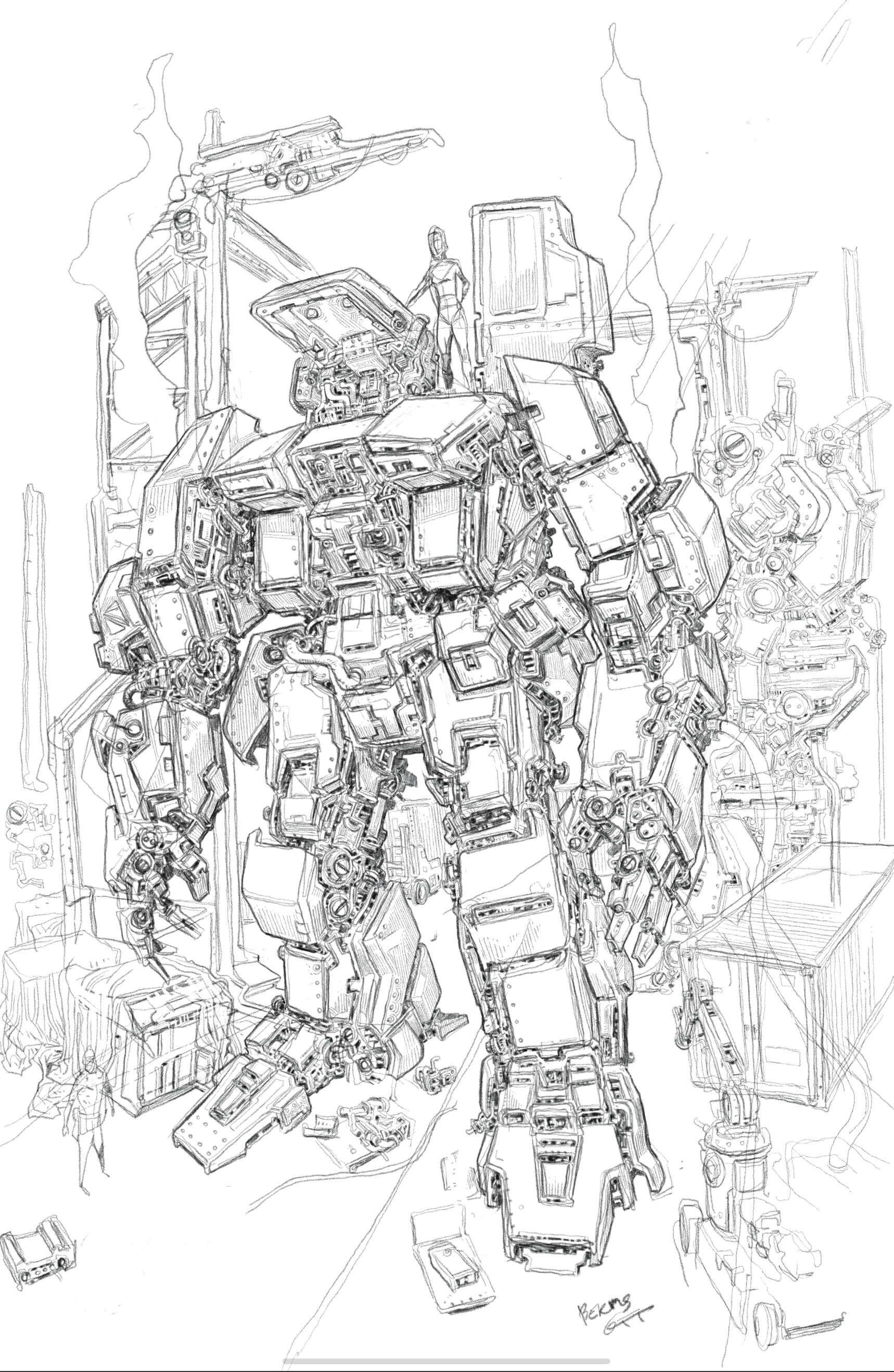 ArtStation - Mech Concept Doodles