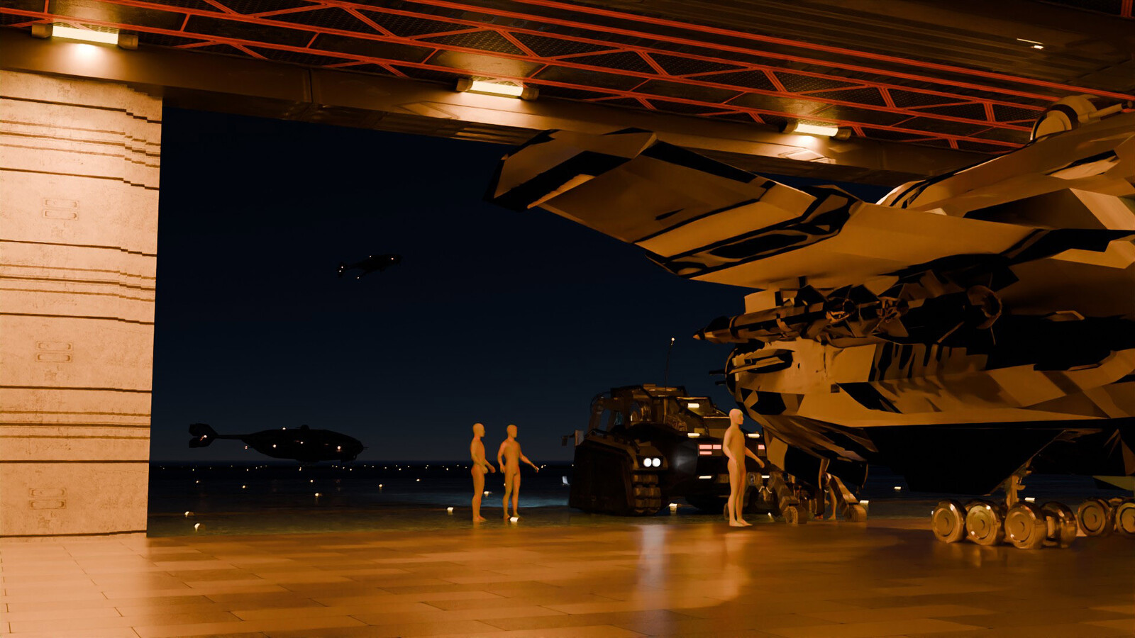 "The steel swallow in the nest"
Render Cycles night