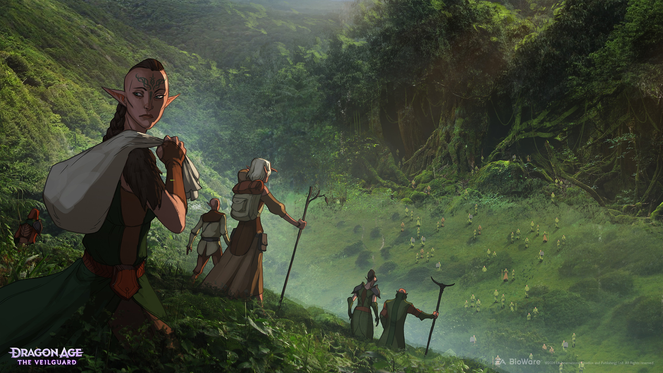 Elves from all across Thedas are leaving their lives behind to answer a mysterious call coming from Arlathan forest. 