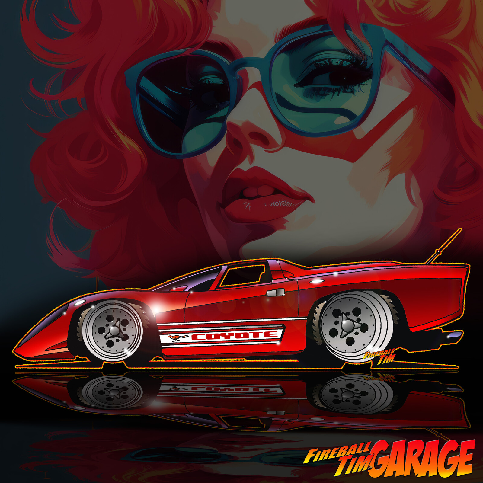 Hardcastle and McCormick by Fireball Tim Garage