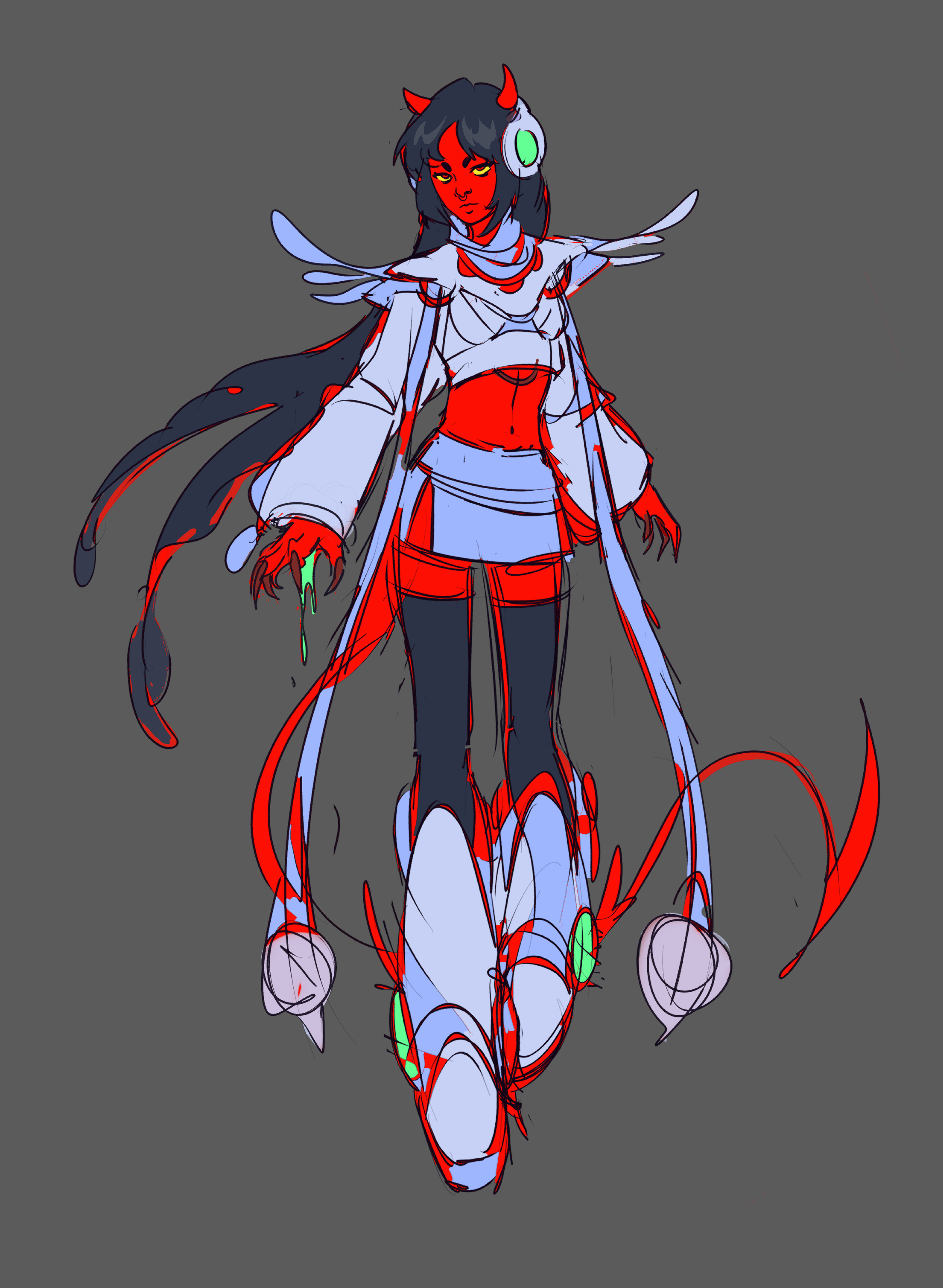 2D sketch of an original character.