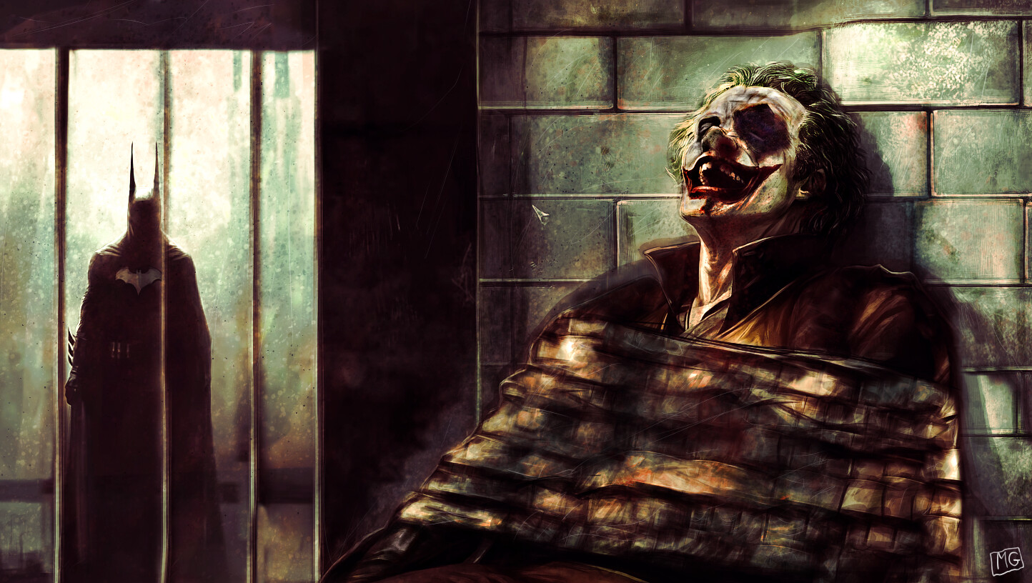 Batman and The Joker - Arkham Asylum