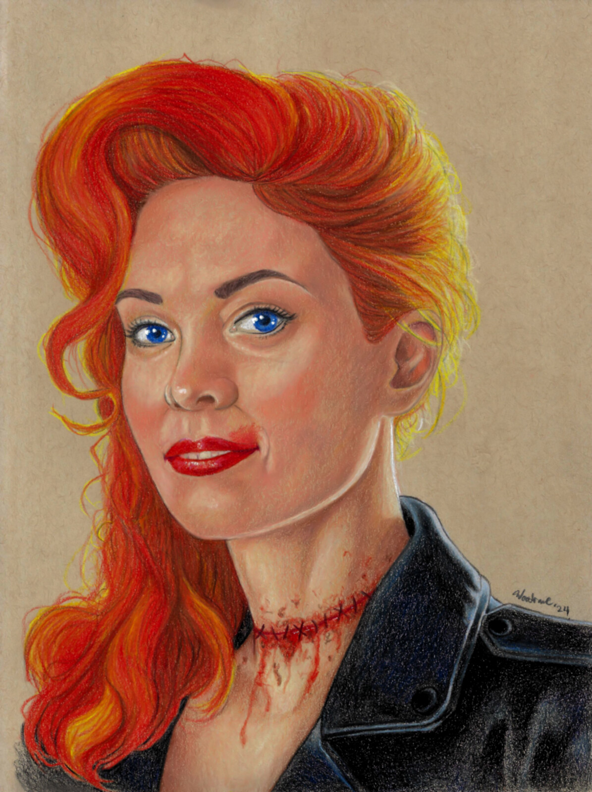 Abaddon (Alaina Huffman) Supernatural Fan art