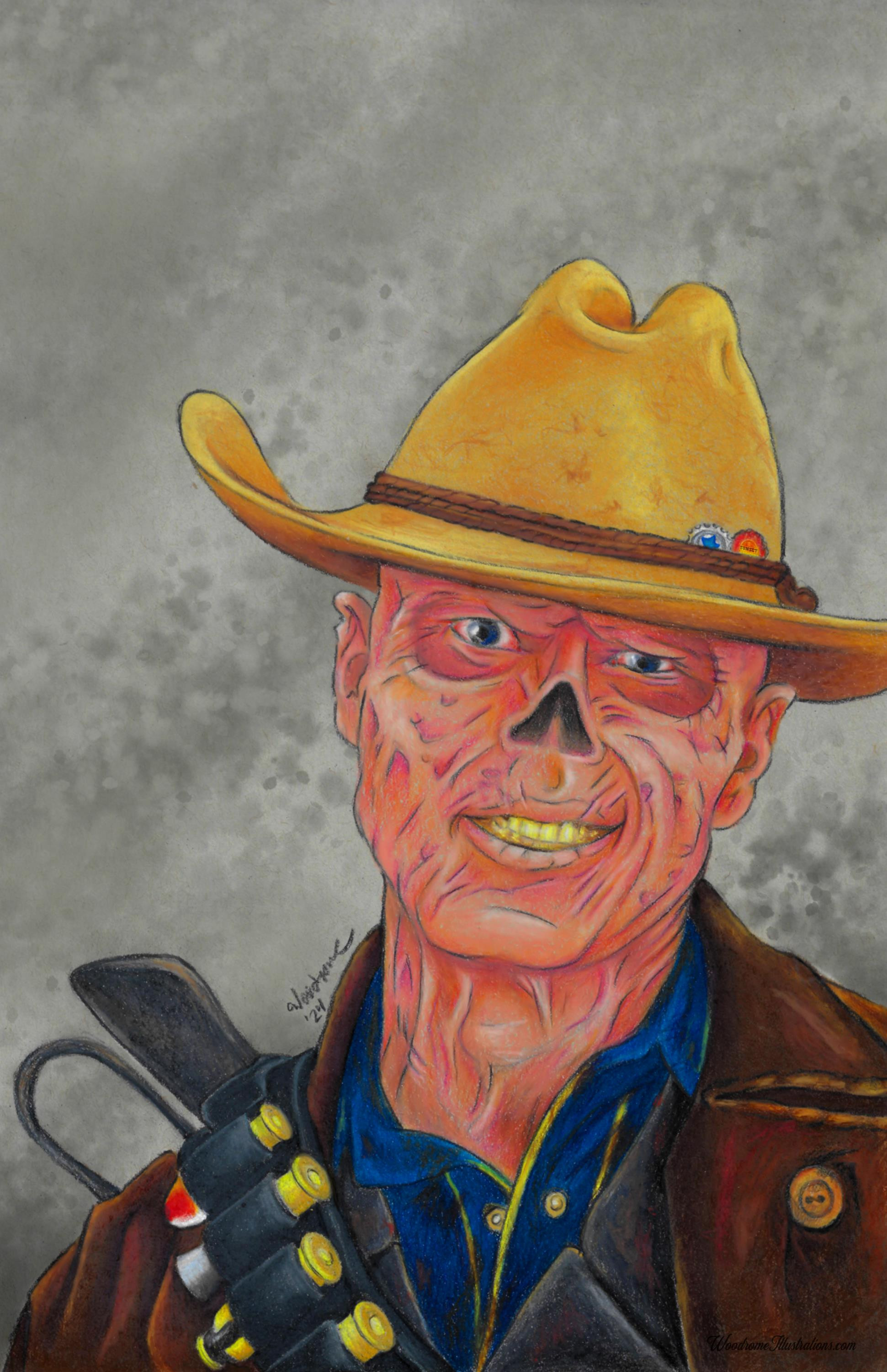 The Ghoul (Walton Goggins) Fallout Fan art
By Glenn D. Woodrome
Woodrome Illustrations