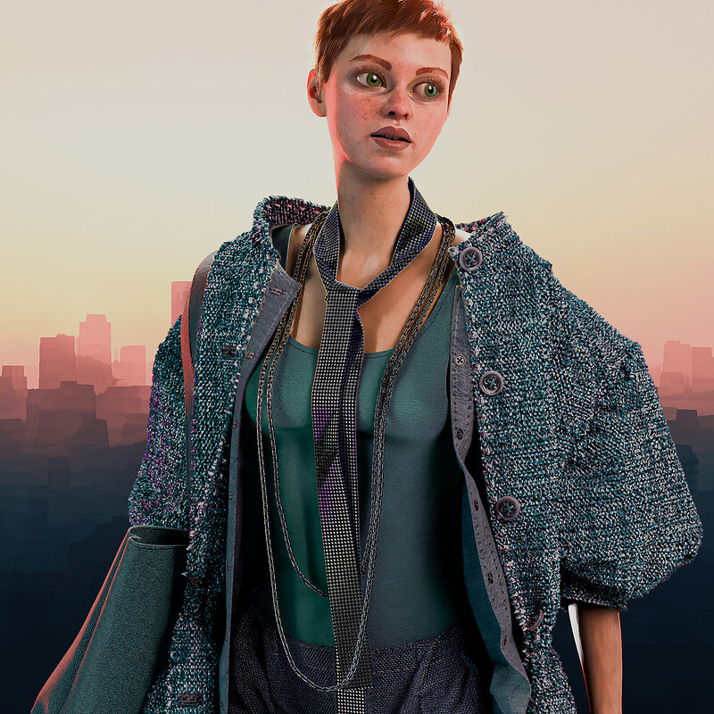 Metropolis - Clo3D, Blender, Substance Painter