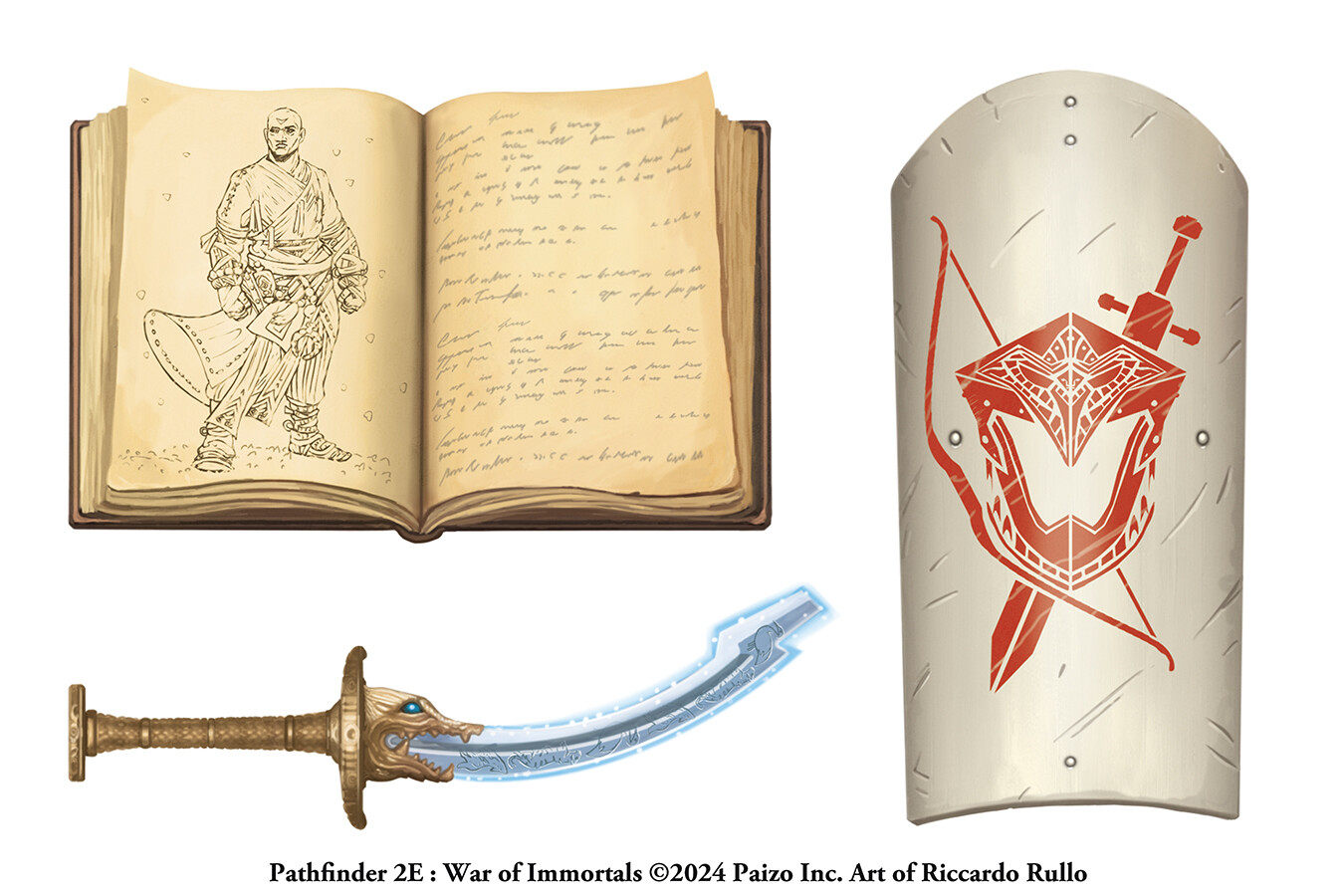 ArtStation Iconic items set for Pathfinder 2E War of Immortals (©Paizo Inc.)