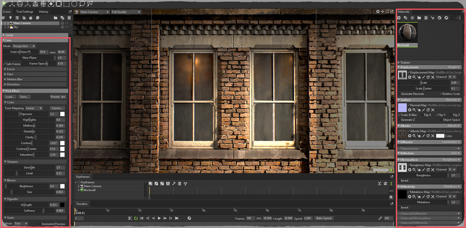 Rendering 
I usually render my materials using Marmoset Toolbag 4, and each time I create a new material, I set everything from scratch, including lighting and render settings. I don’t use any presets. When rendering, my goal is simply for it to look good