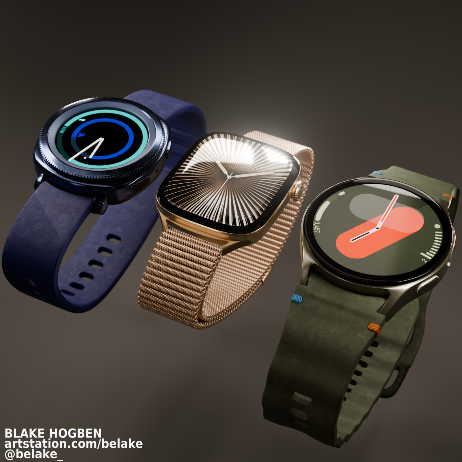 Gear Sport, Galaxy Watch 7, Applewatch Series 10