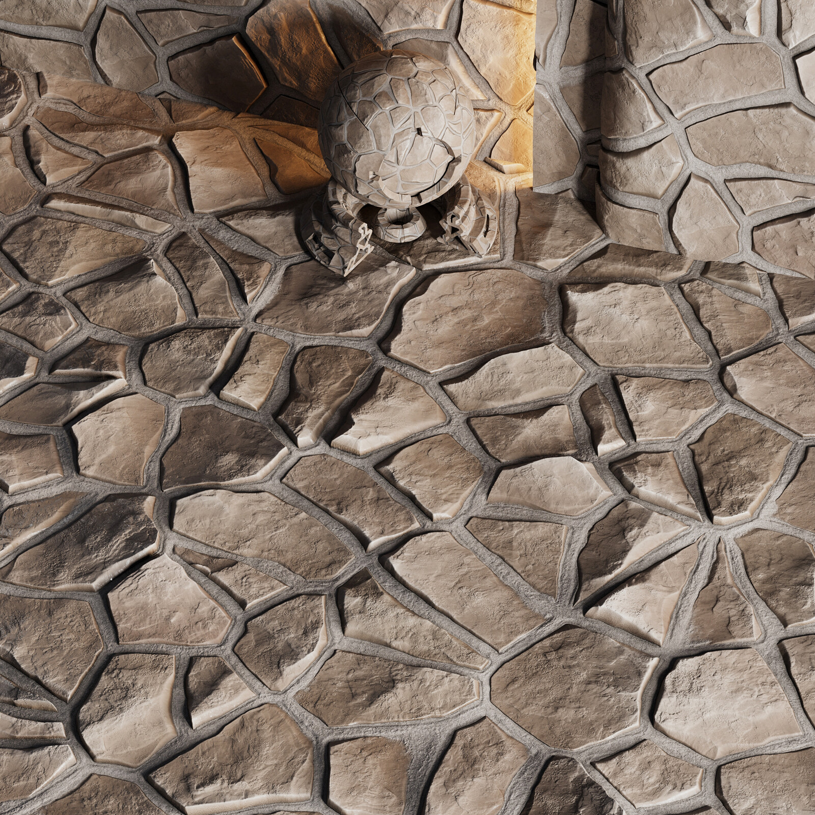 Substance Designer | Stone Field | PBR | 4K