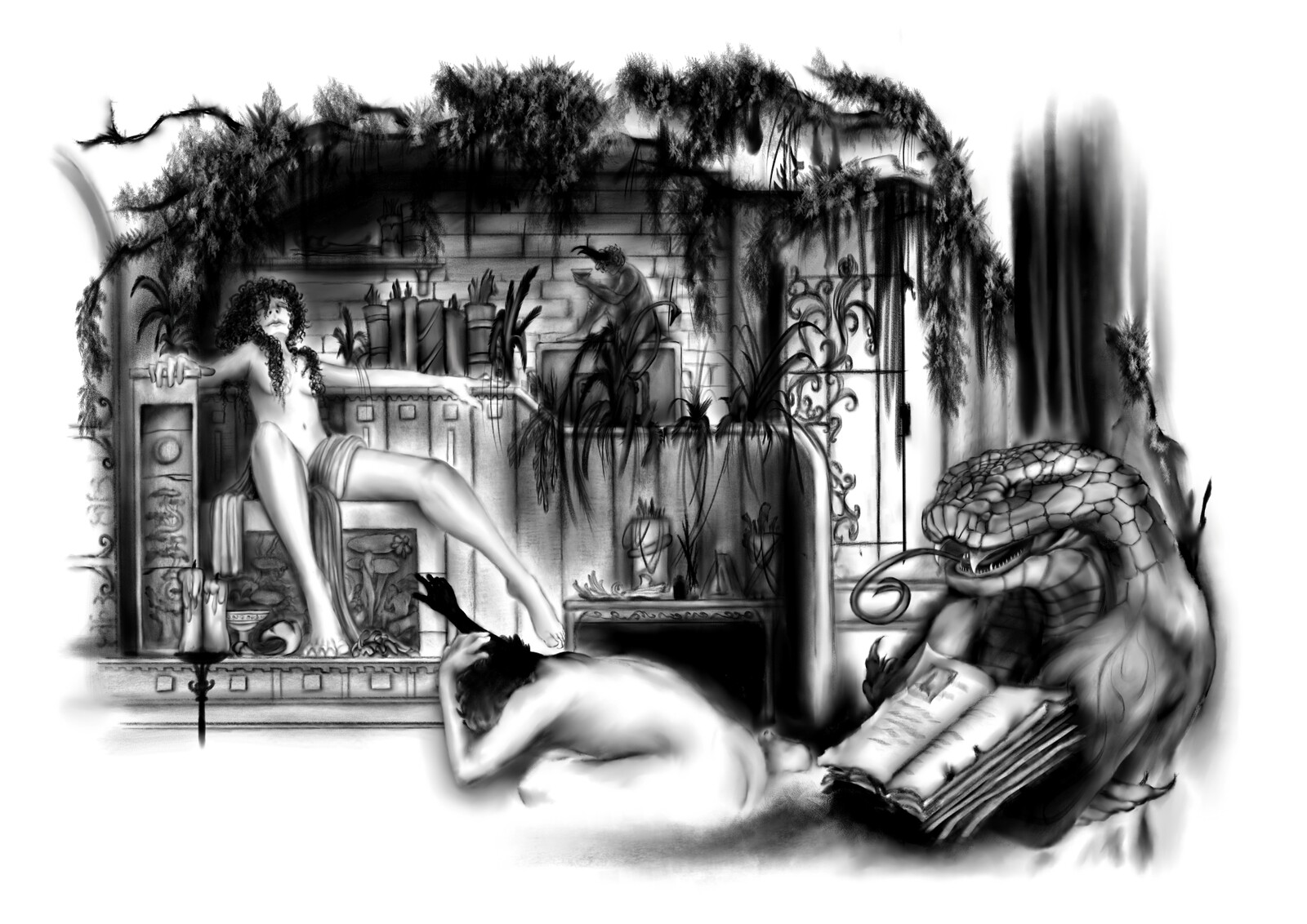 Sketch/Digital Charcoals - Muse