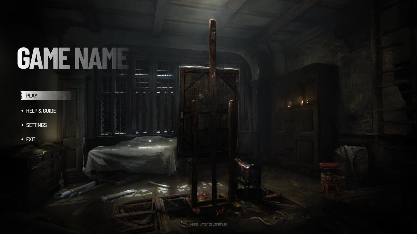 Horror Game UI UX Design