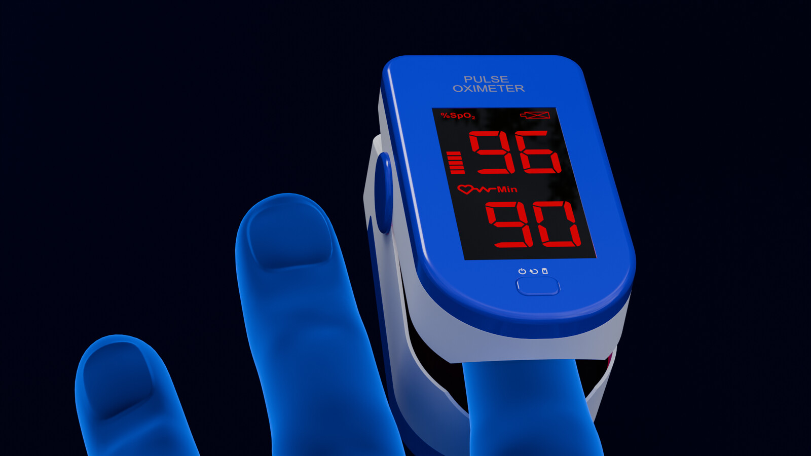 Pulse Oximeter, LED view.