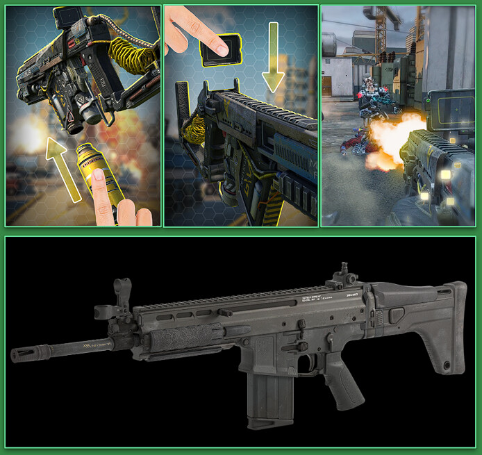 Weapon Assembly VizDev Mockups for Production.