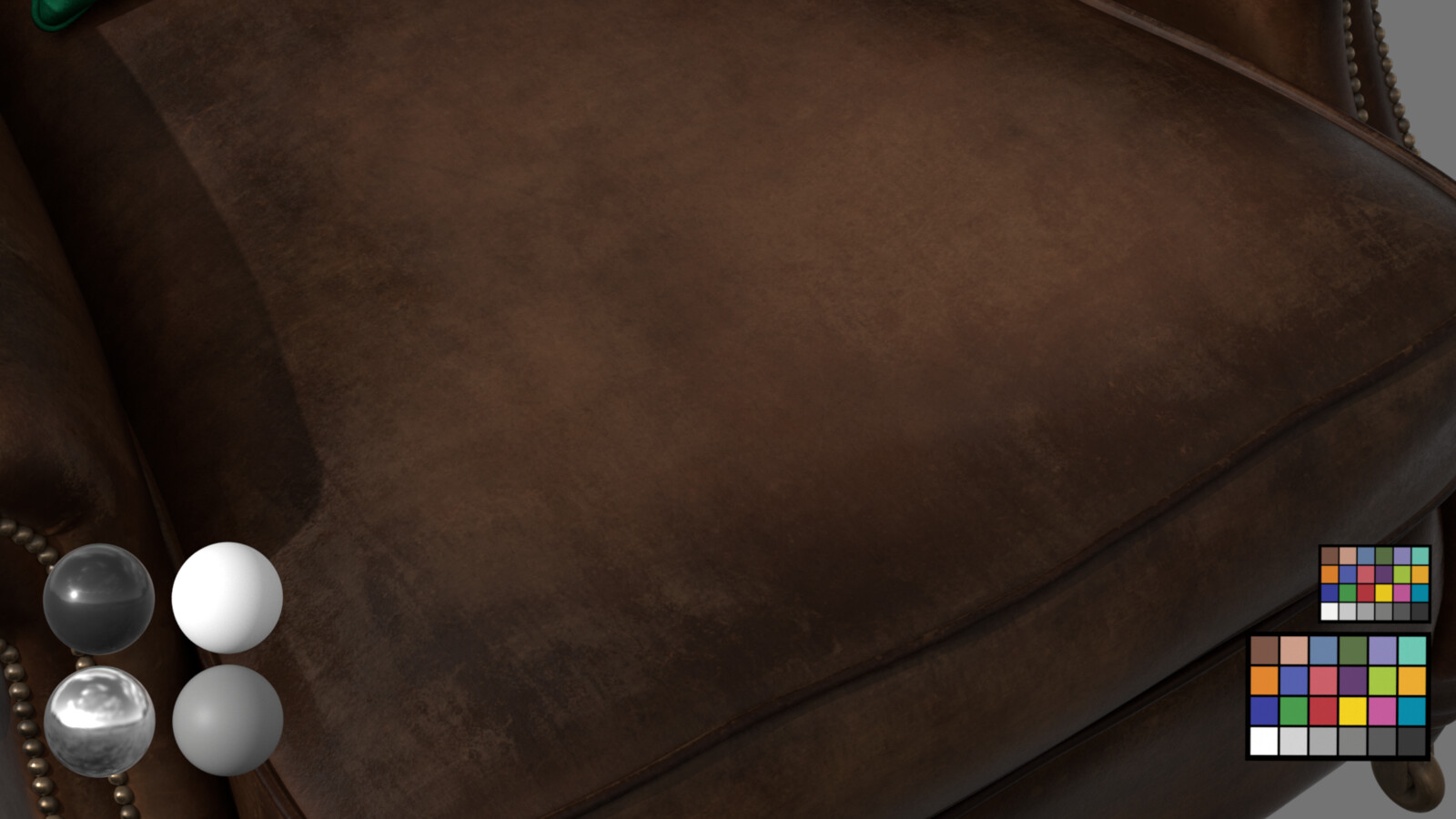 Close-up render of the bottom cushion wear