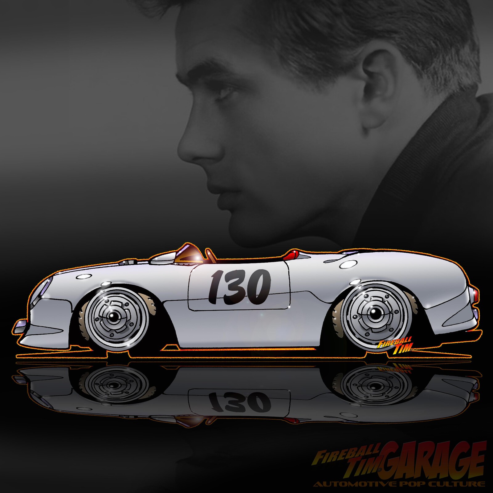 James Dean Porsche Pop Culture Cars by Fireball Tim Garage